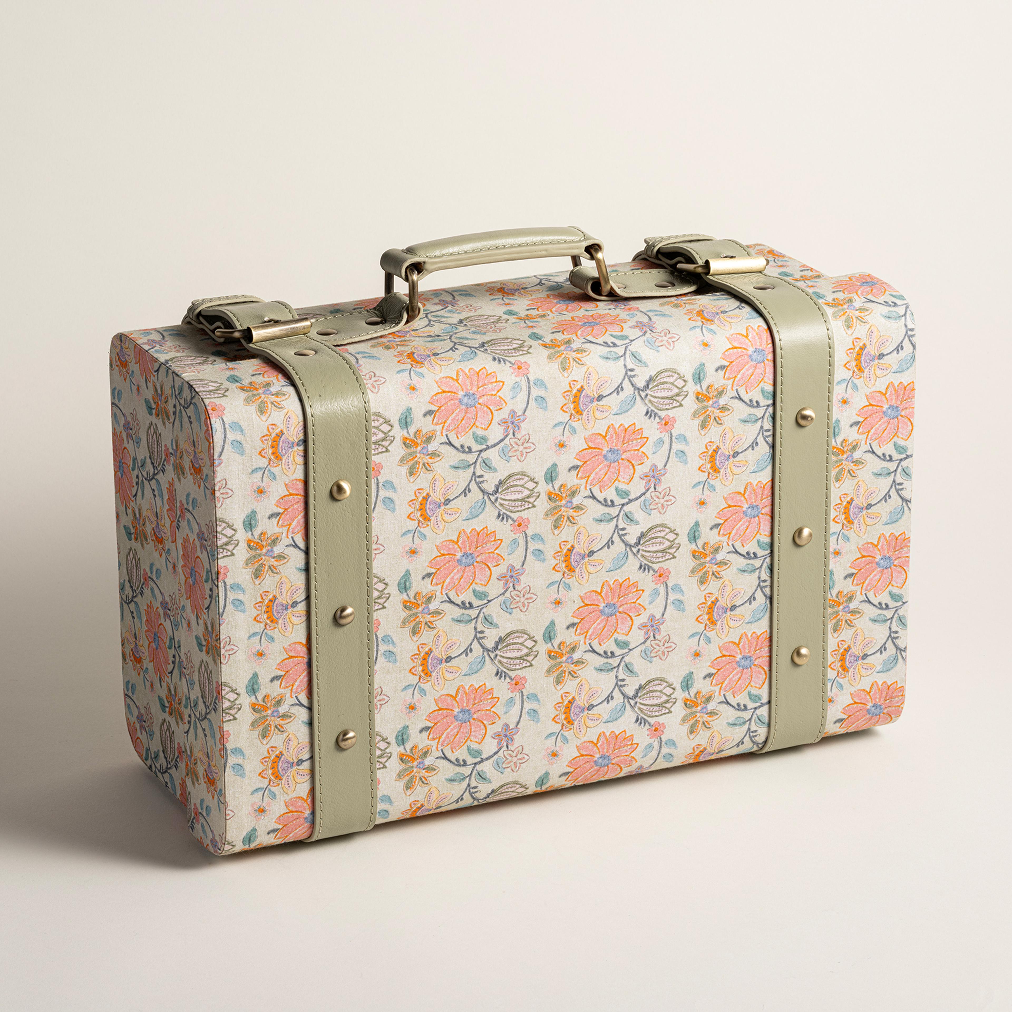 Noıda Pamuk Dekoratif Kutu 37.50x23.50x16.50 Cm Yeşil