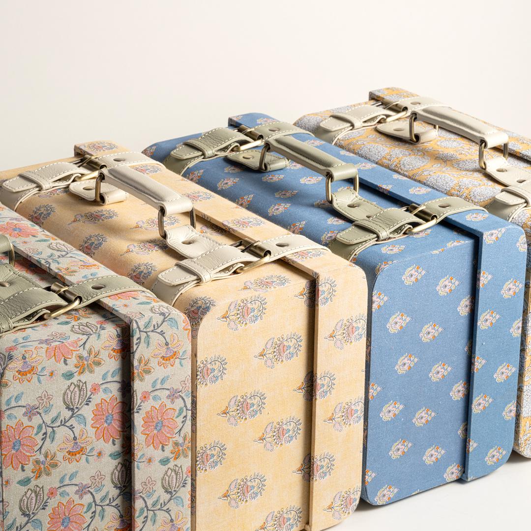 Noıda Pamuk Dekoratif Kutu 37.50x23.50x16.50 Cm Açık Sarı