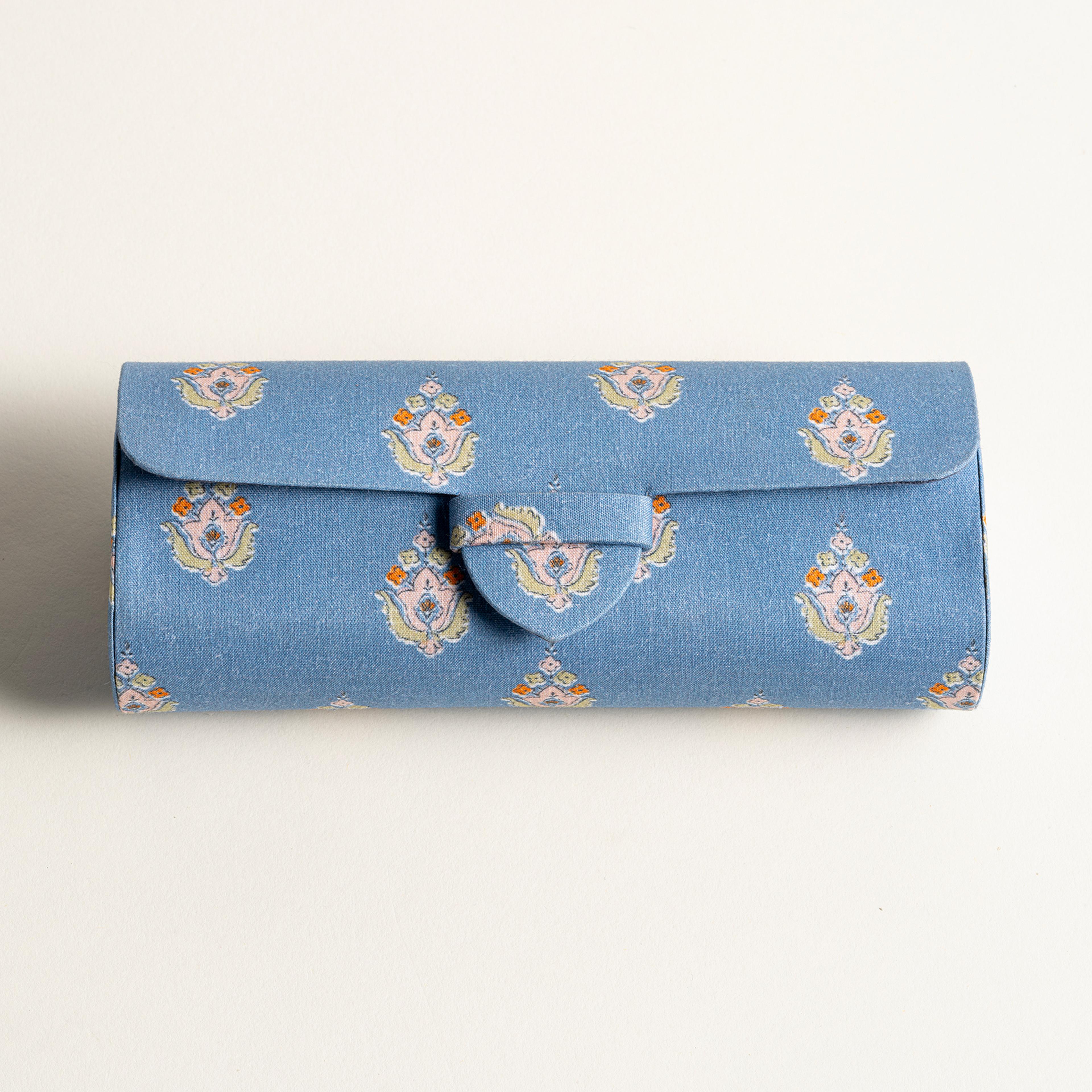 Noıda Pamuk Gözlük Kutusu 16.30x4.60x7.00 Cm Mavi