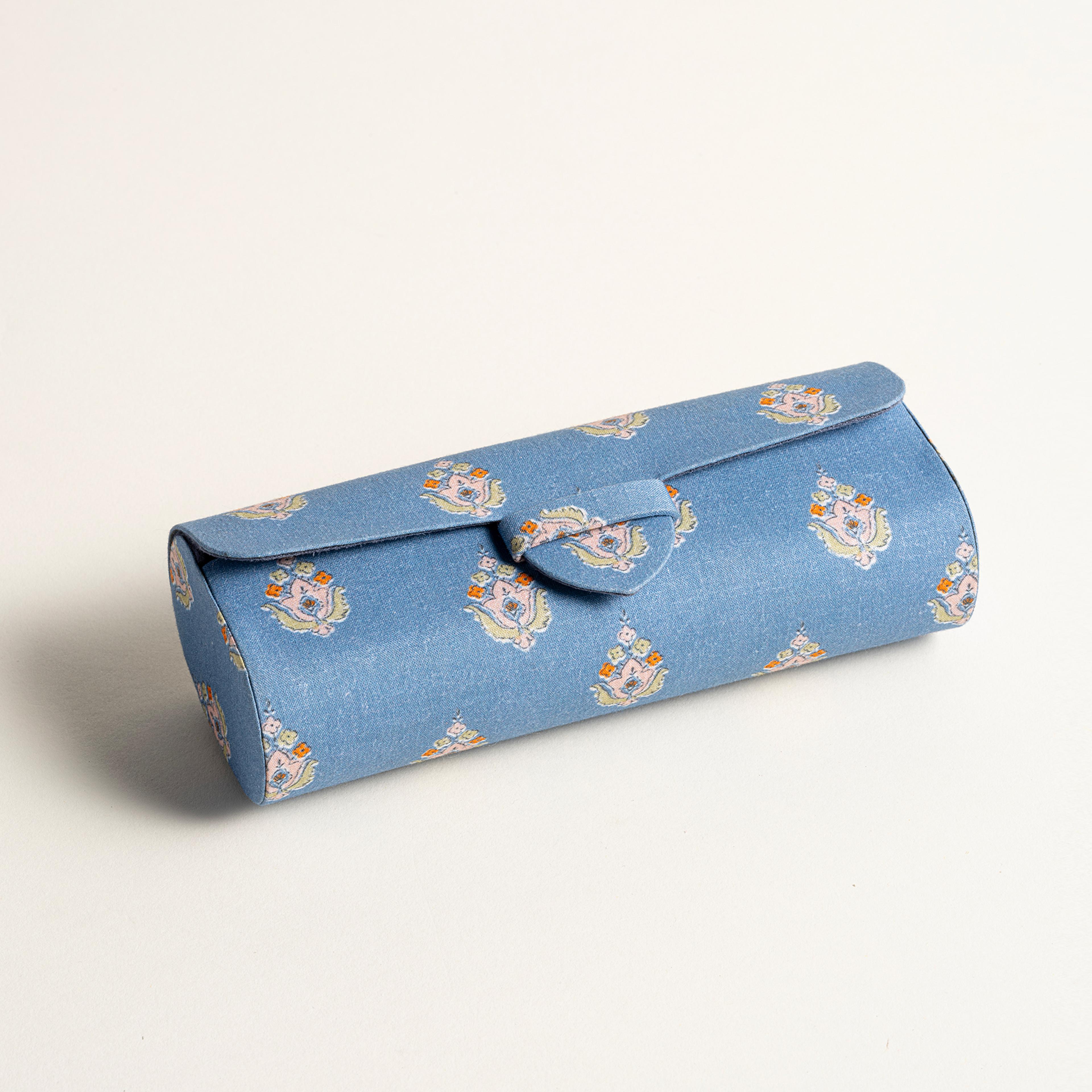 Noıda Pamuk Gözlük Kutusu 16.30x4.60x7.00 Cm Mavi