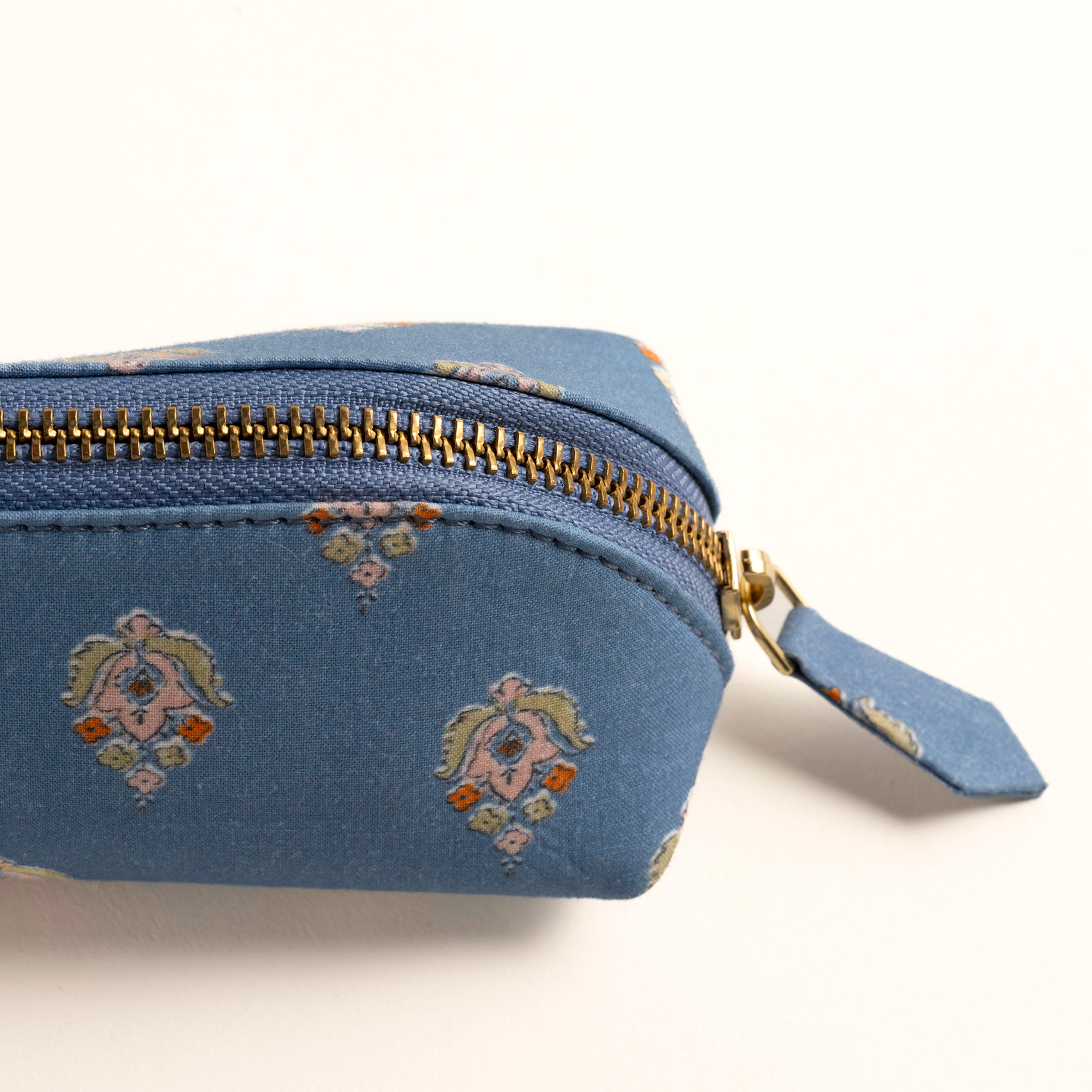 Noıda Baskılı Pamuk Kalemlik 21.00x6.10 Cm Mavi