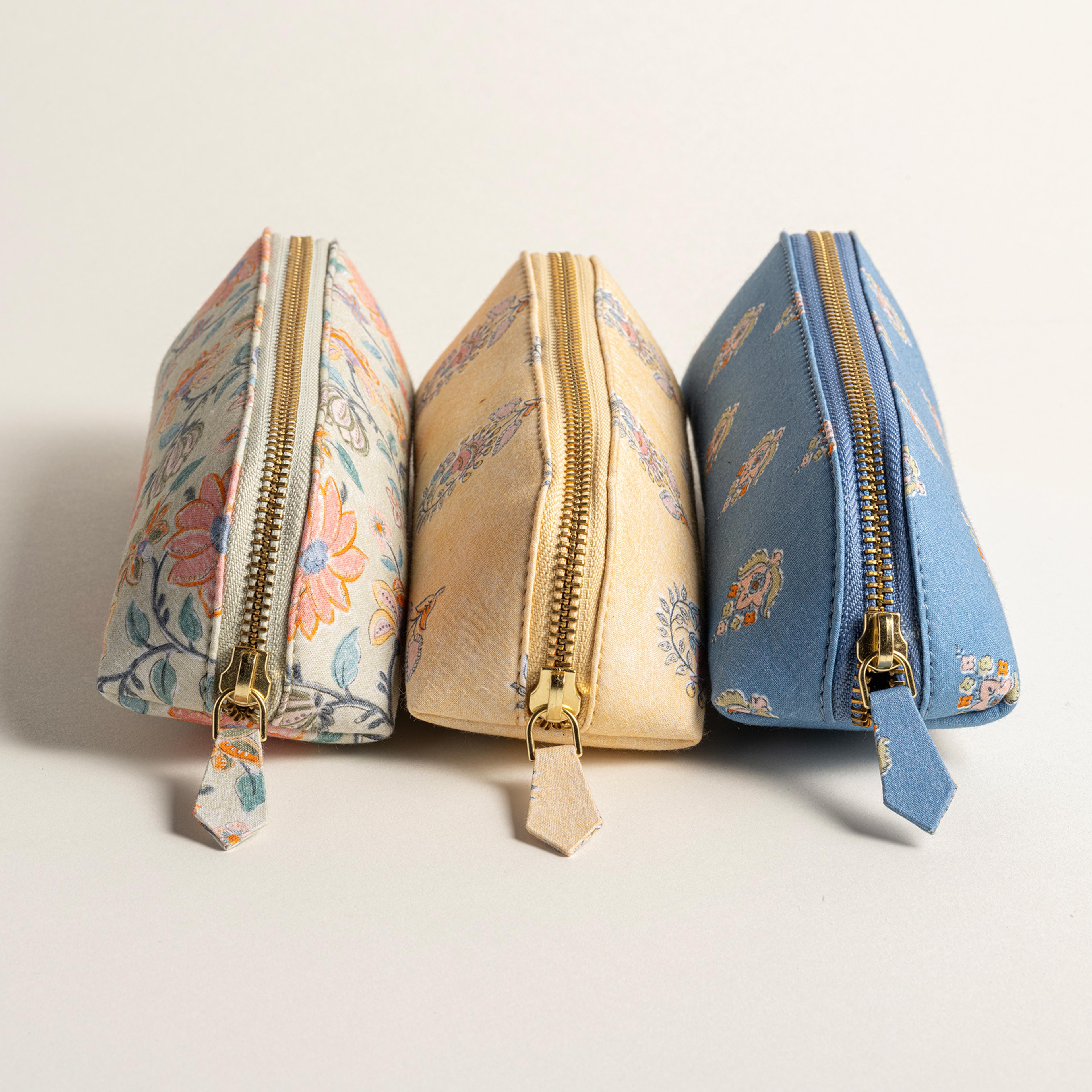 Noıda Baskılı Pamuk Kalemlik 21.00x6.10 Cm Mavi