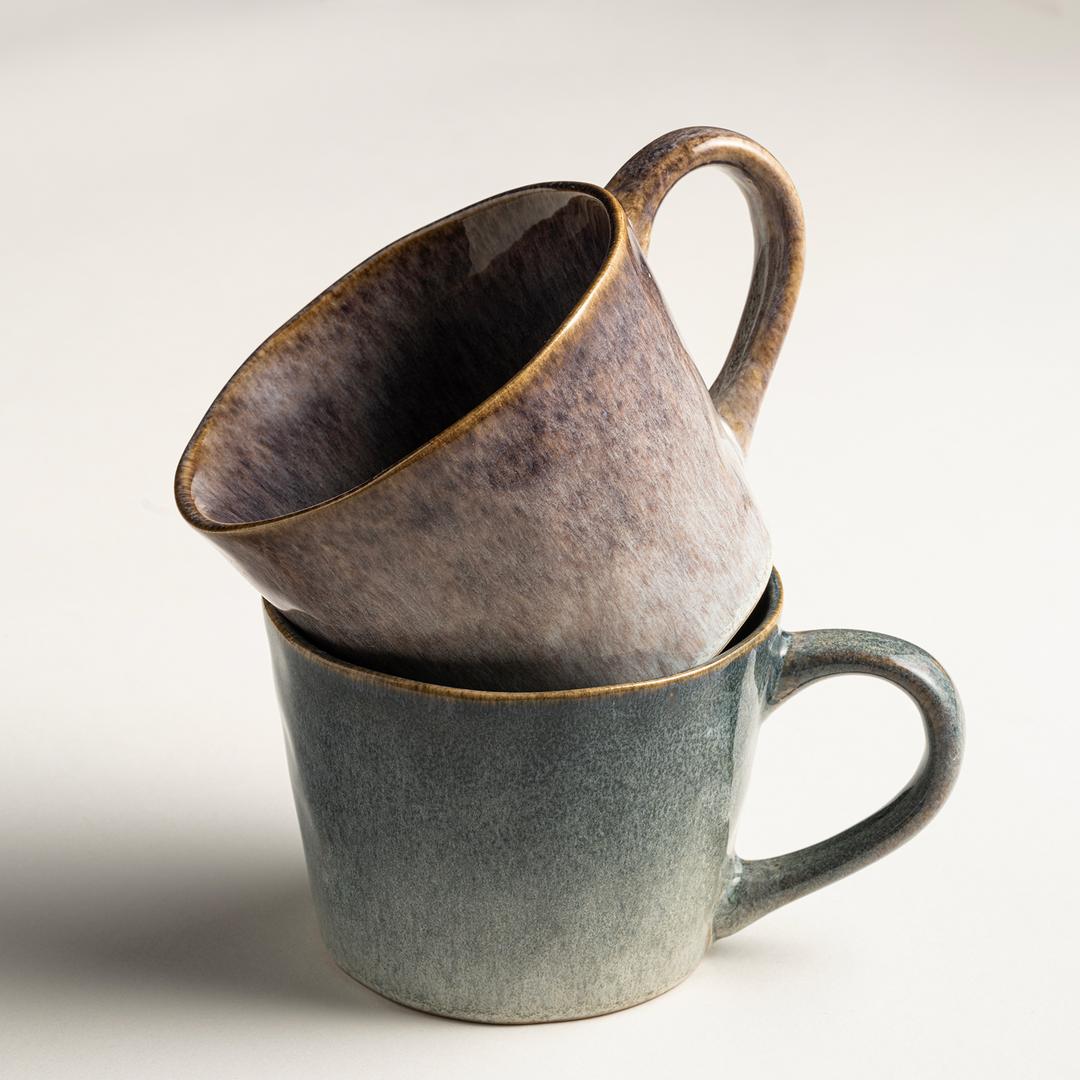 Lılıng Stoneware Kupa 350 Ml Yeşil