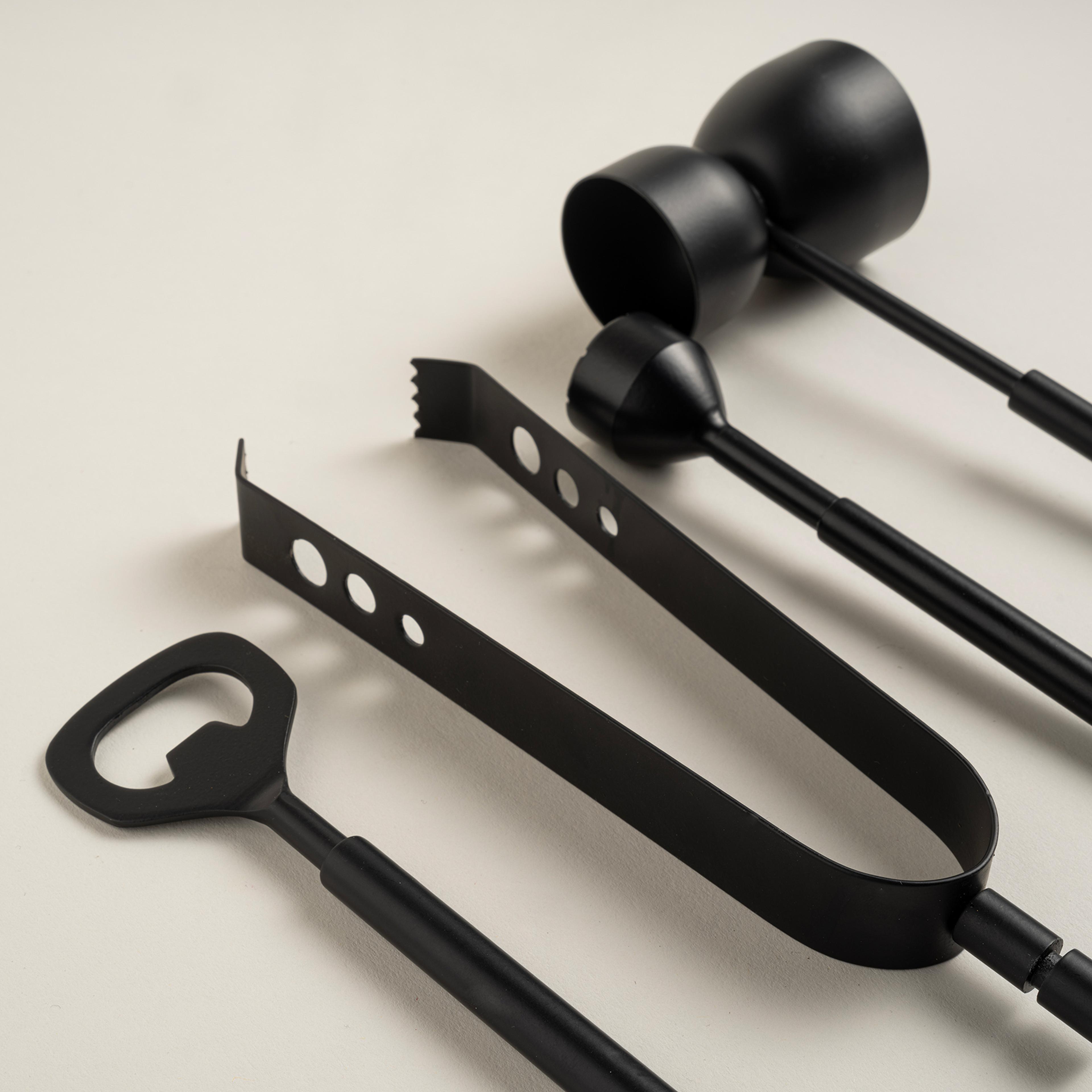 Rampur Çelik / Mermer Bar Aksesuarları 9x16x25 Cm Siyah