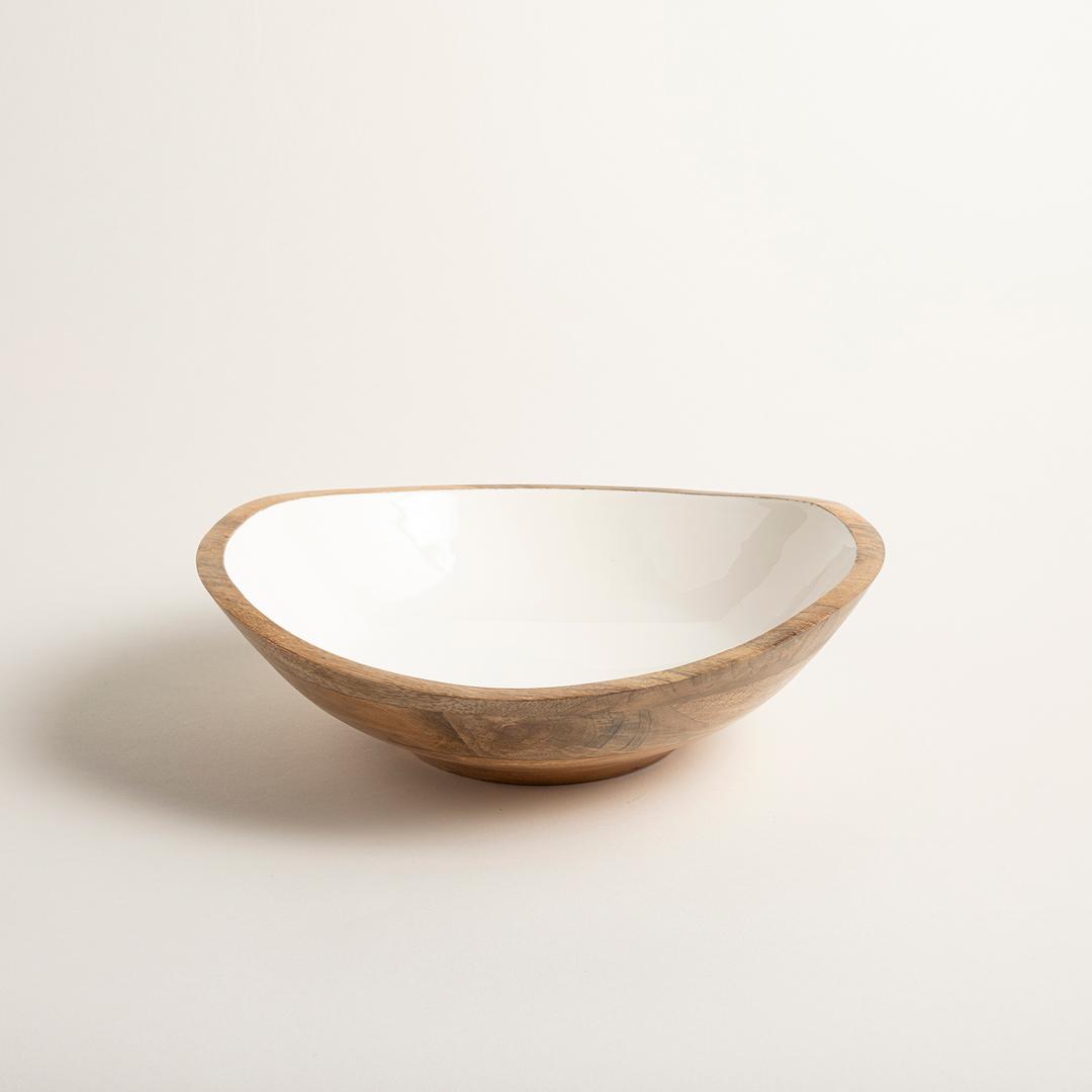 Lakrı Mango Ağacı Kase 30x28x9 Cm Natural