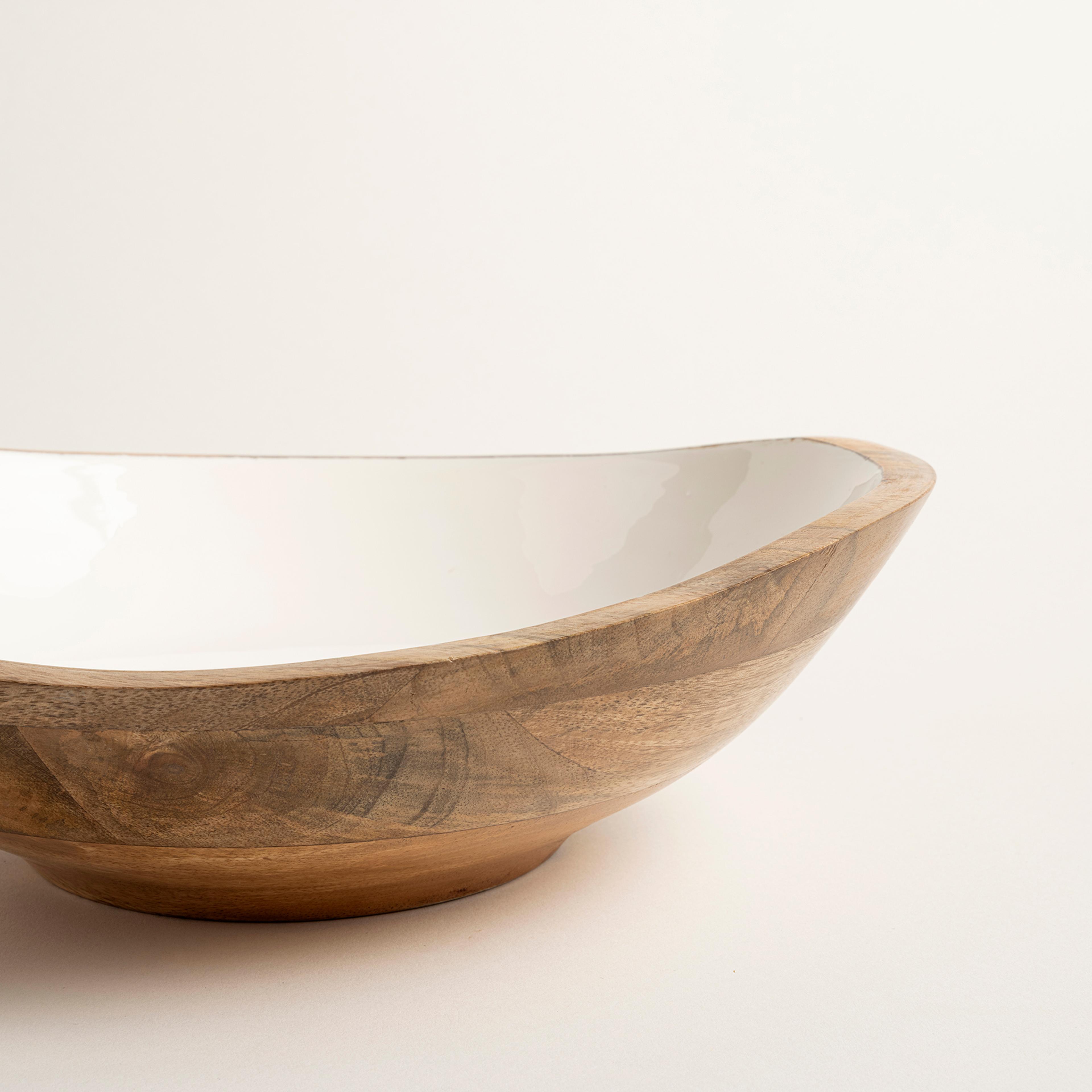 Lakrı Mango Ağacı Kase 30x28x9 Cm Natural