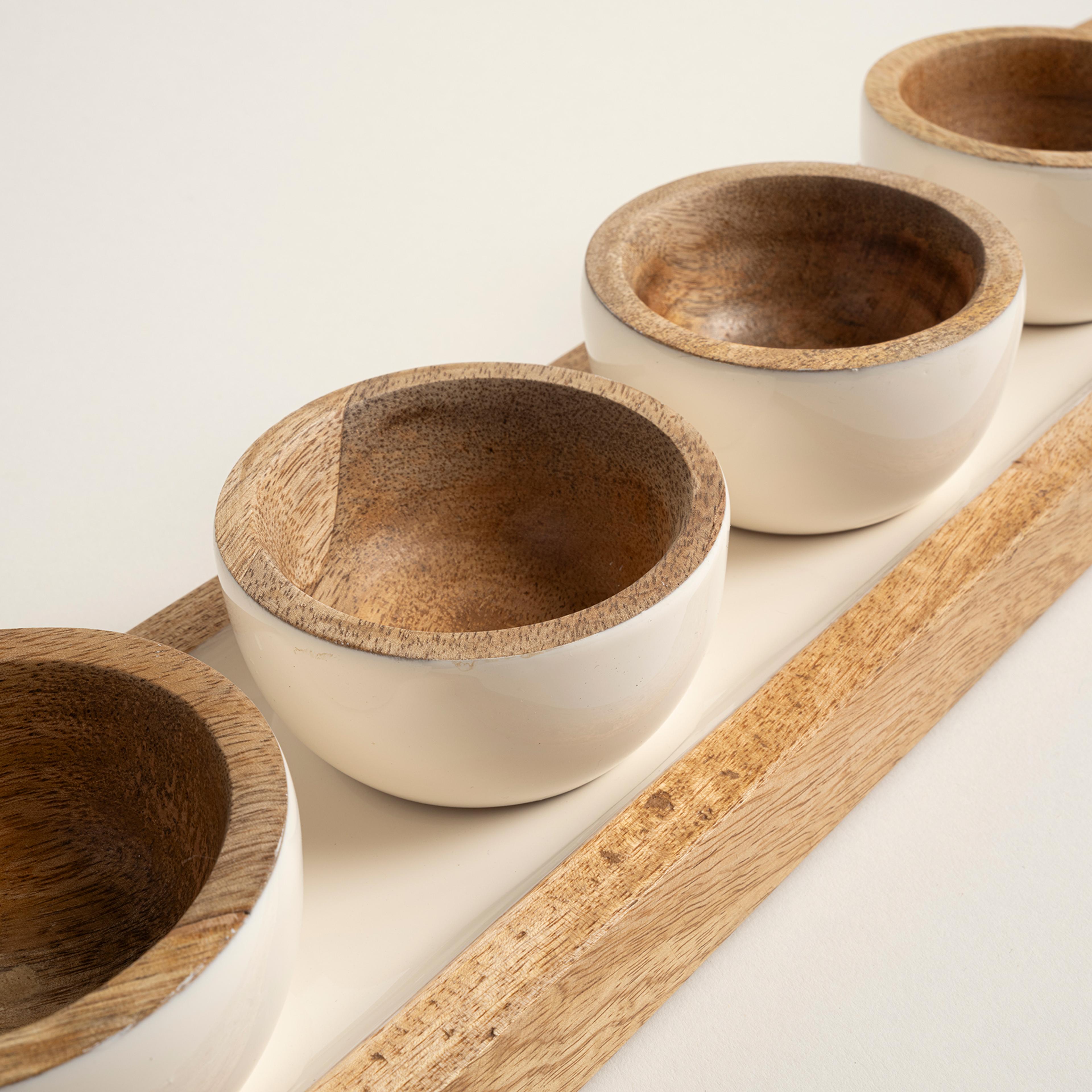 Lakrı Mango Ağacı Çerezlik 58x10x3 Cm Natural