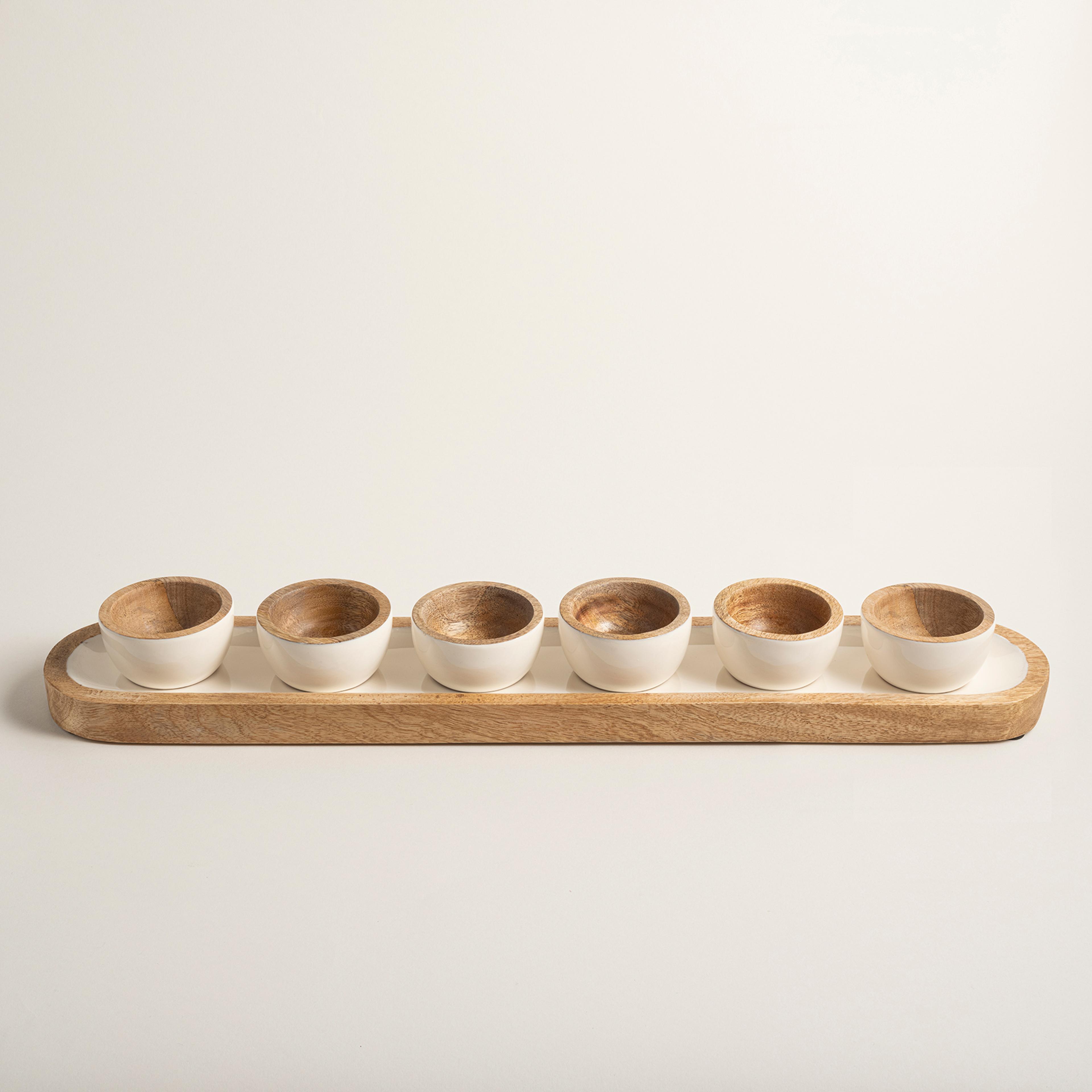 Lakrı Mango Ağacı Çerezlik 58x10x3 Cm Natural