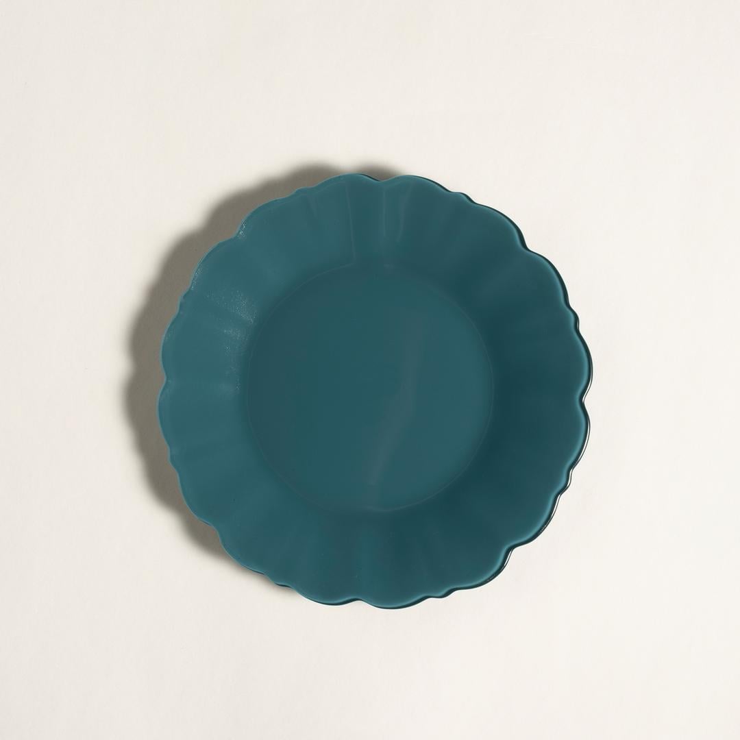 Balat Cam Pasta Tabağı 21x21x2 Cm Yeşil