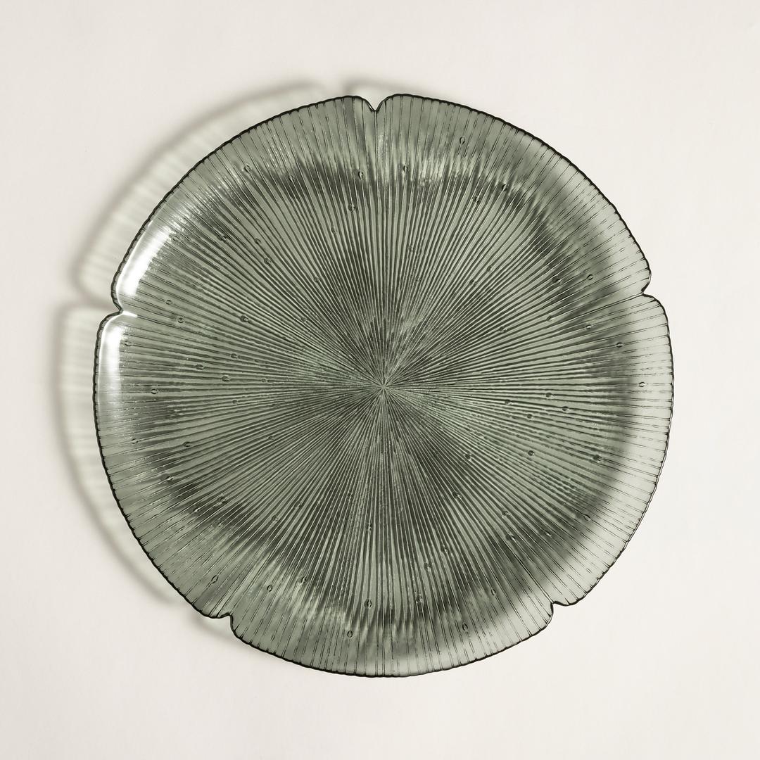 Balat Cam Supla 33x33x2,5 Cm Yeşil