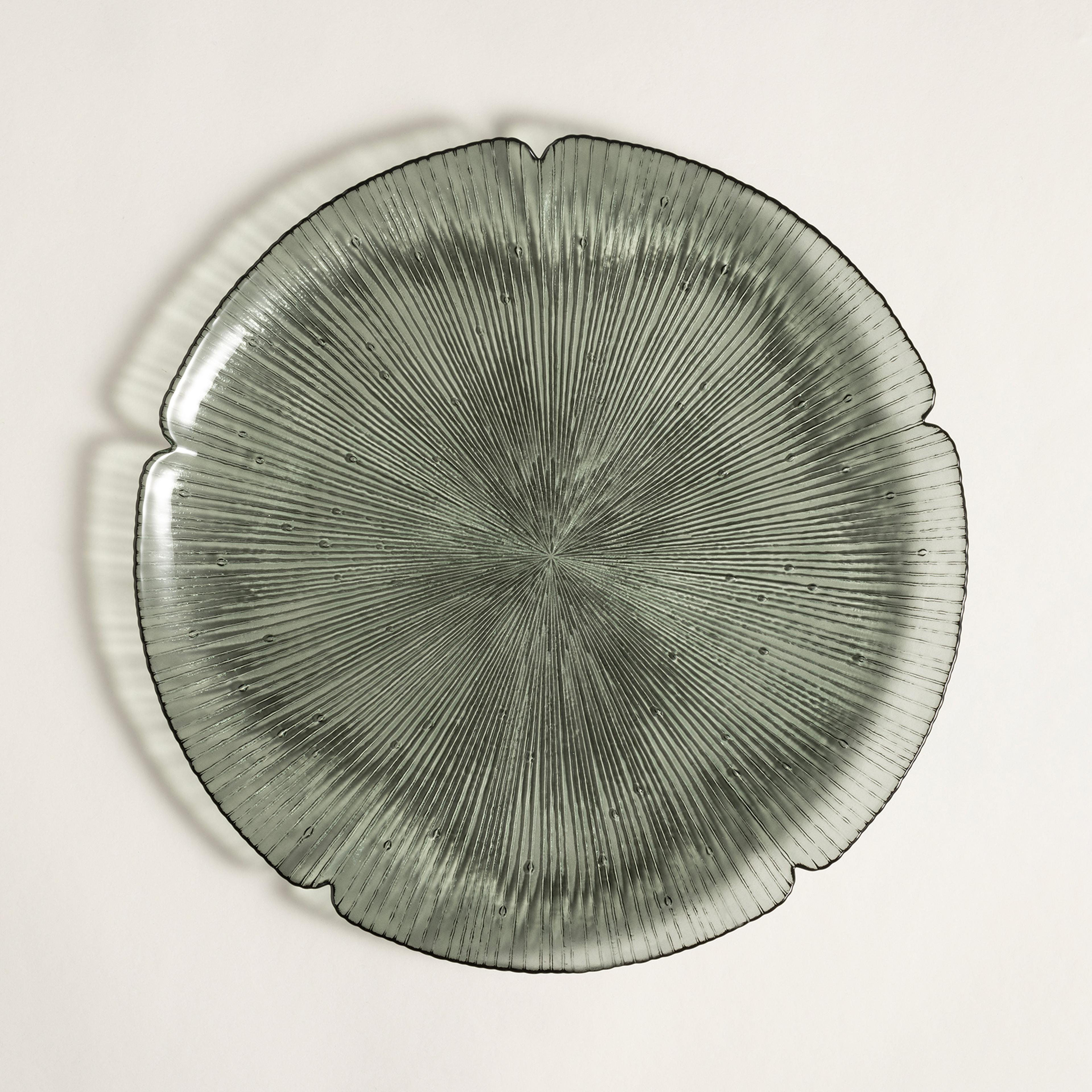 Balat Cam Supla 33x33x2,5 Cm Yeşil