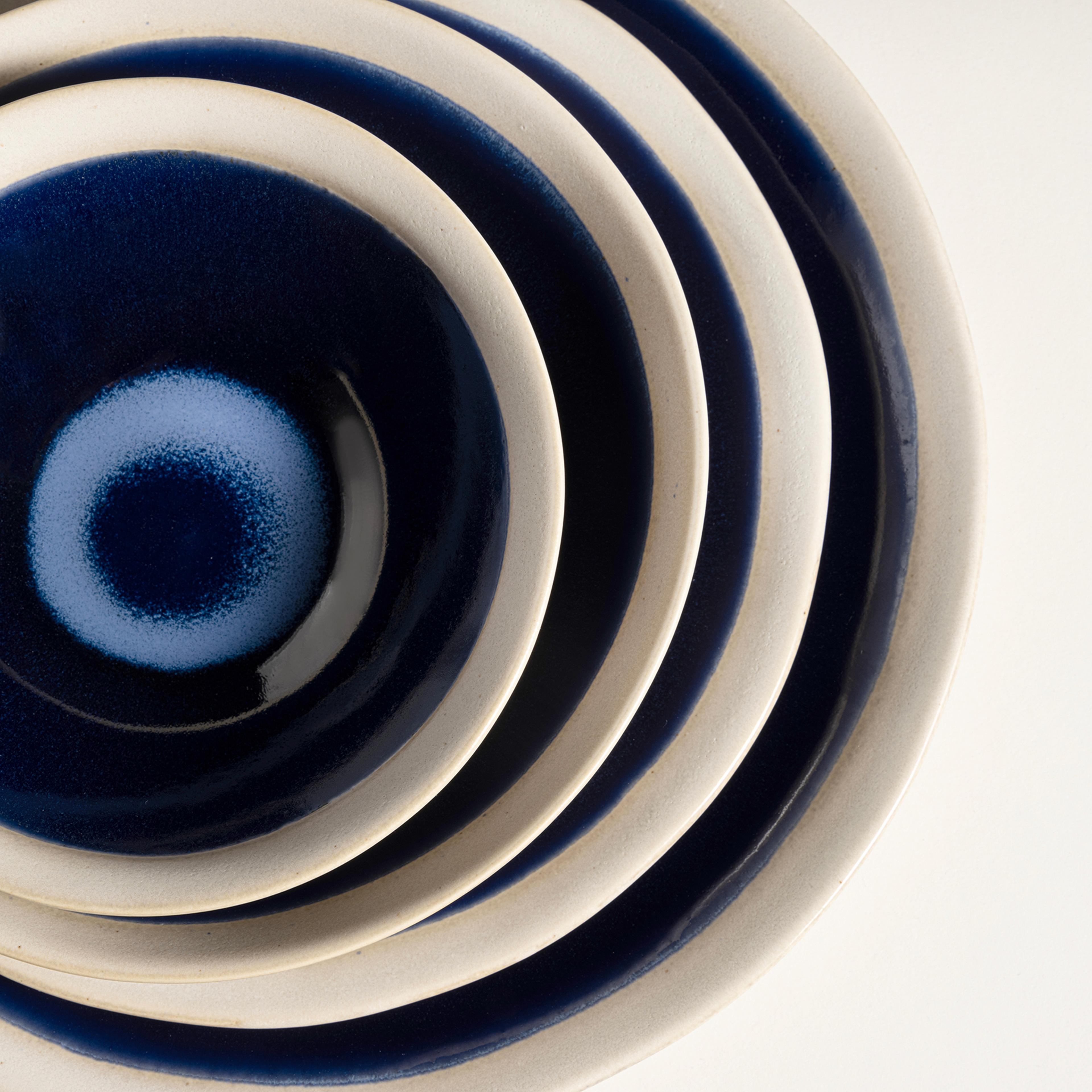 Leırıa Stoneware Çukur Tabak 20 Cm Mavi