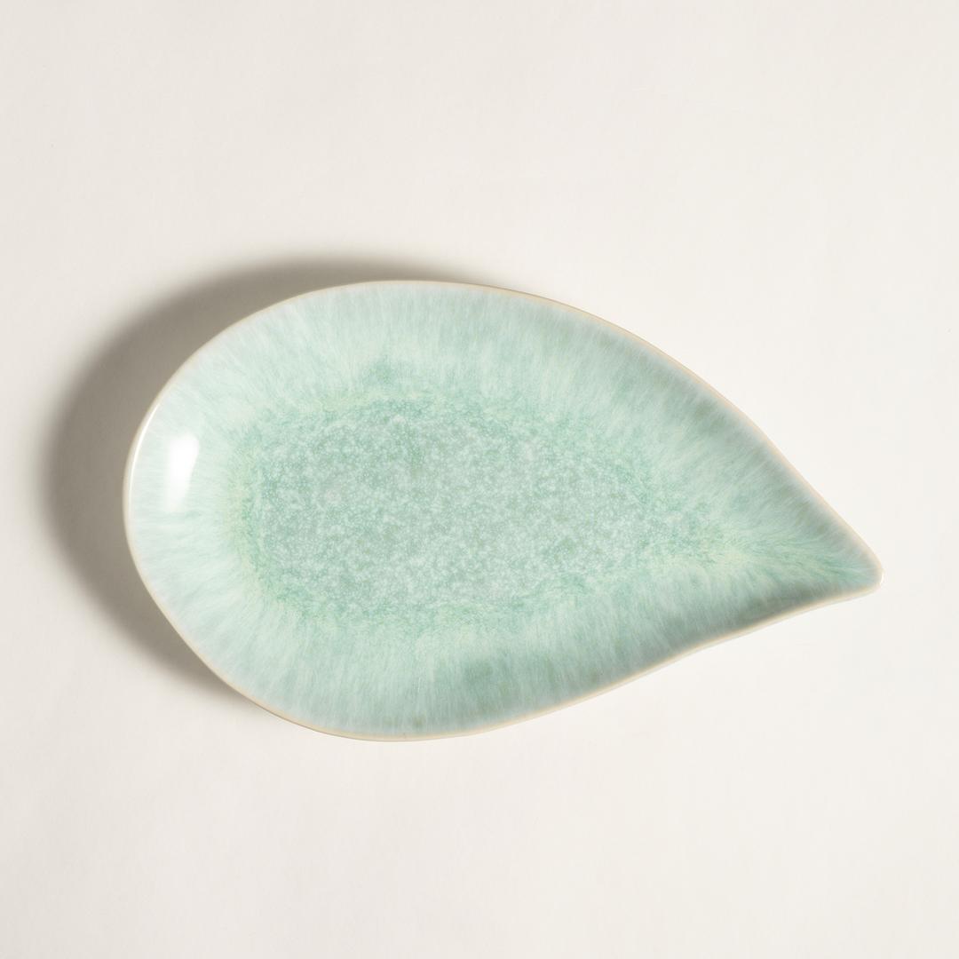 Fonte Stoneware Servis Tabağı 30.5x18.4x3.5 Cm Yeşil