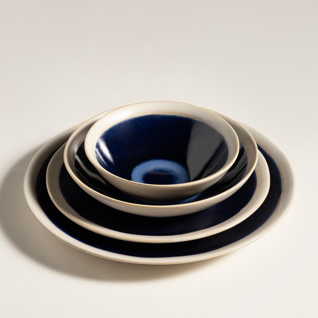 Leırıa Stoneware Kase 15 Cm Mavi