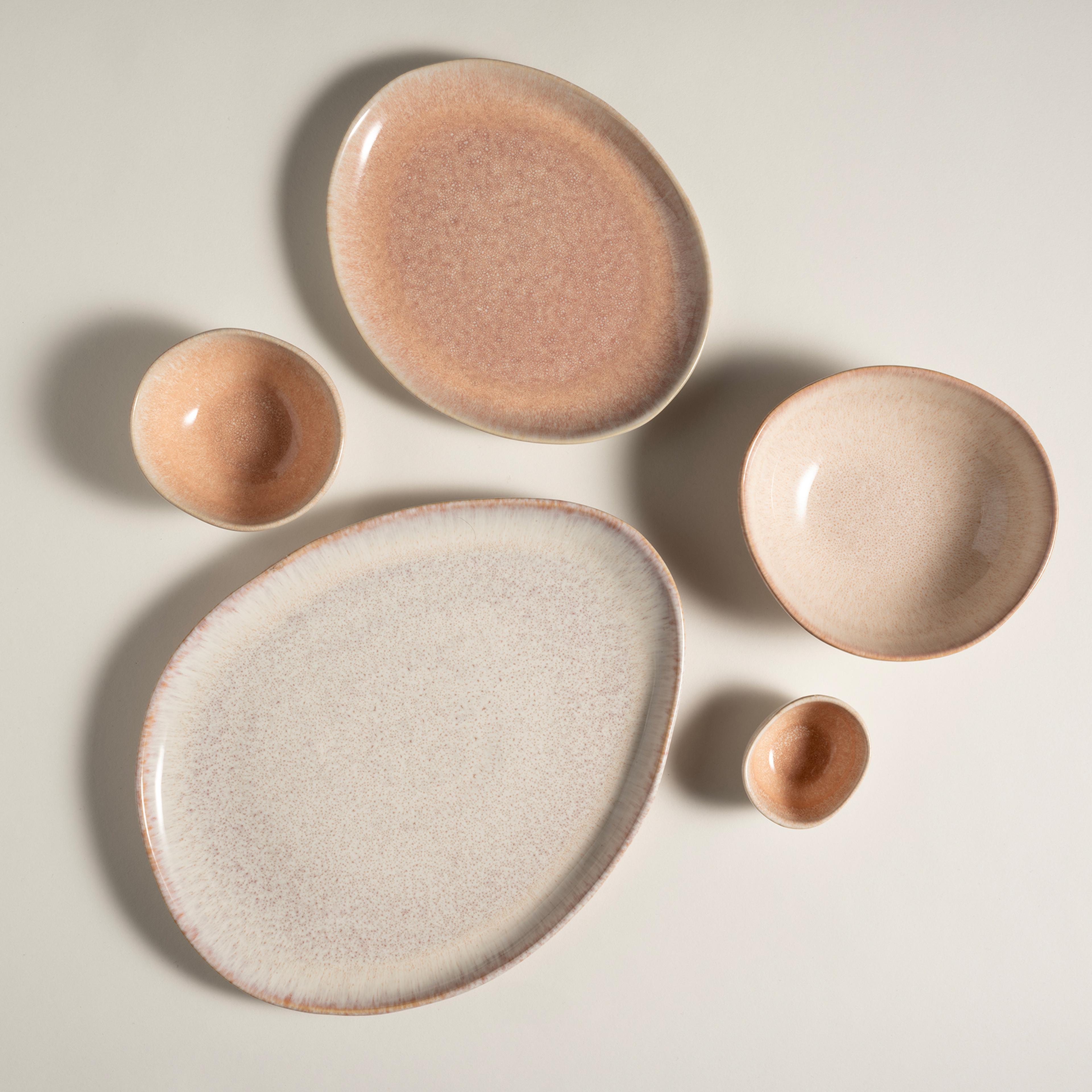 Fonte Stoneware Yemek Tabağı 31x24x3 Cm Turuncu