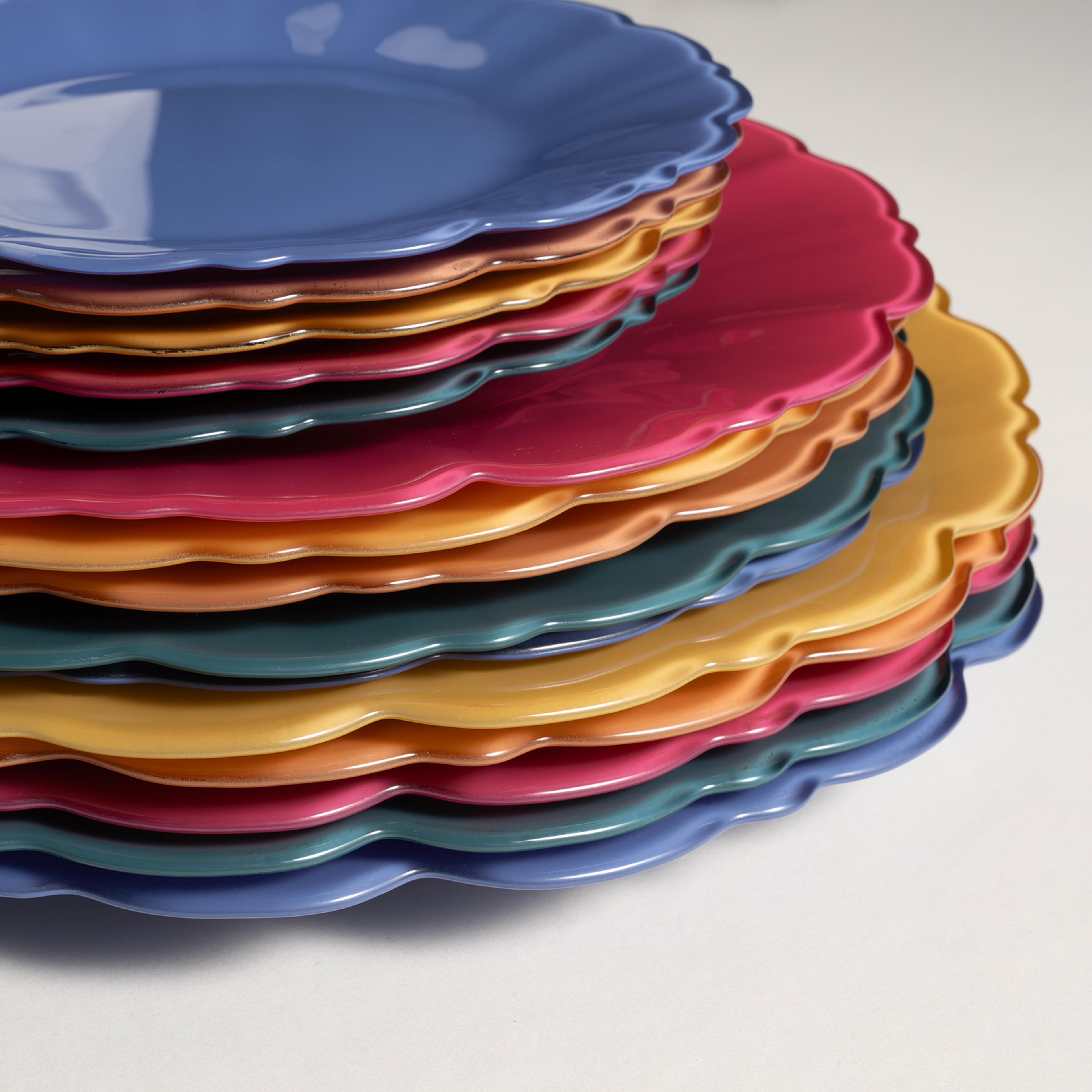 Balat Cam Supla 33x33x2,5 Cm Mavi