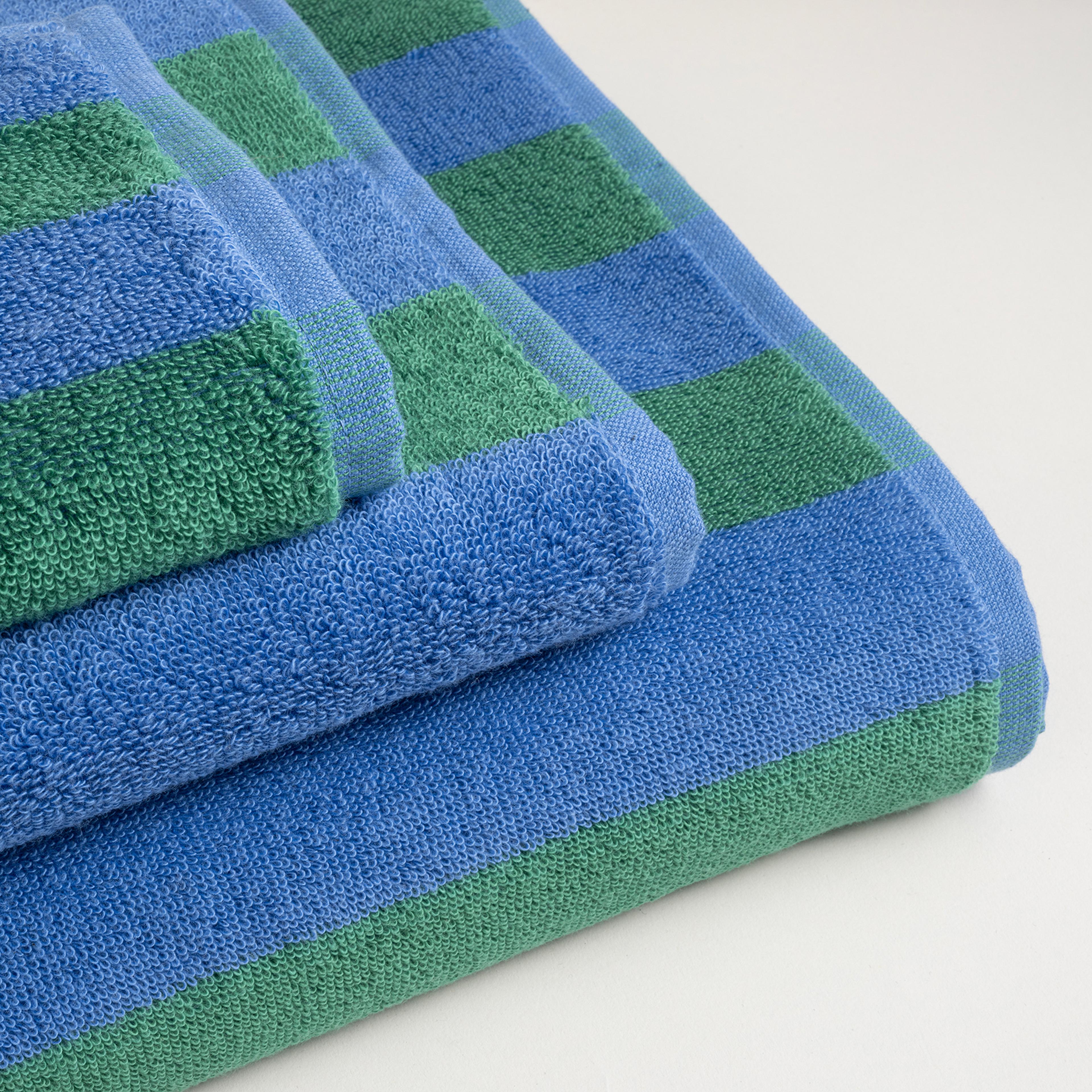 Tabea Pamuk Pamuk %100 Pamuk Banyo Havlusu 90x150 Cm Yeşil - Mavi