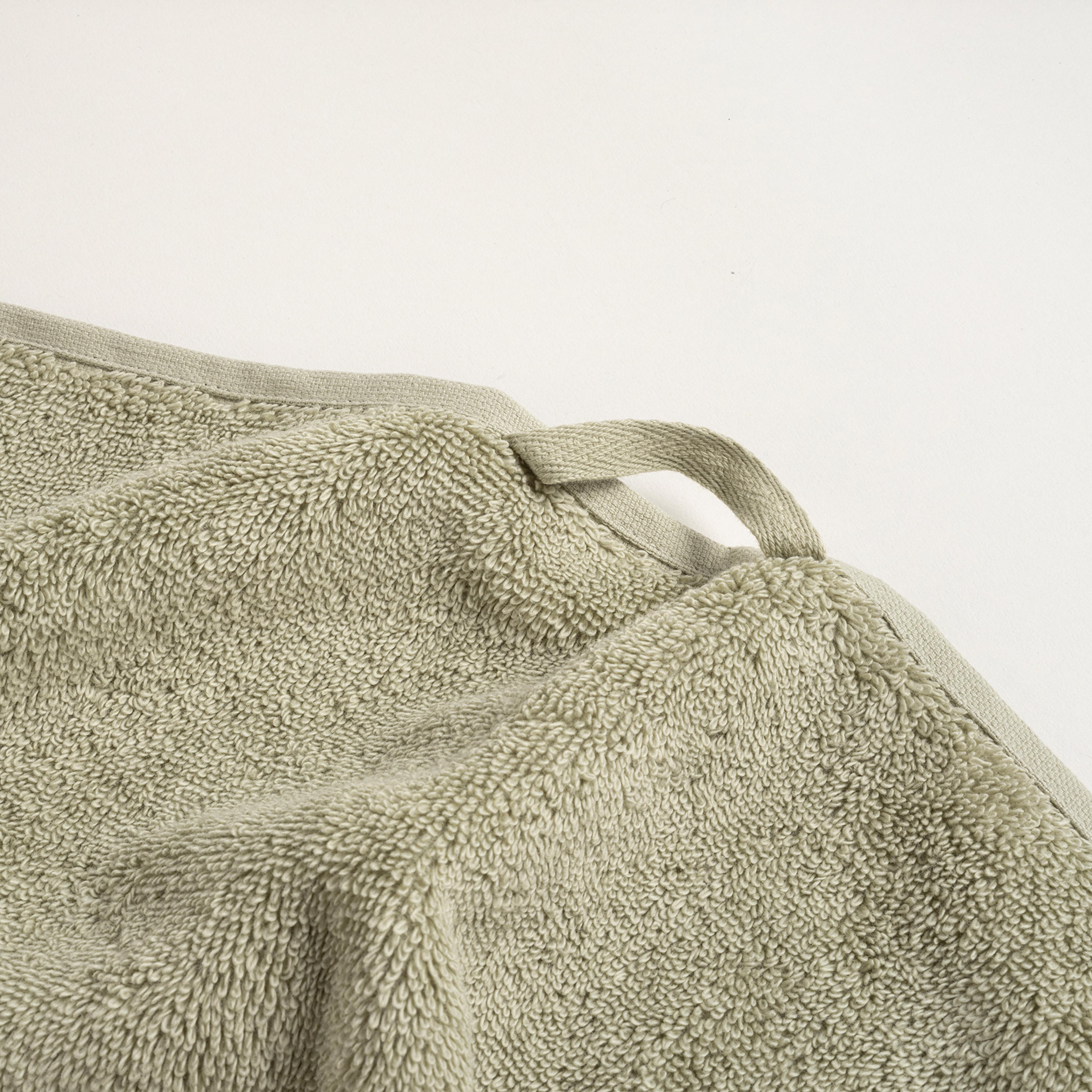 Solıd Bordürlü Pamuk %100 Pamuk El Havlusu 30x50 Cm Yeşil