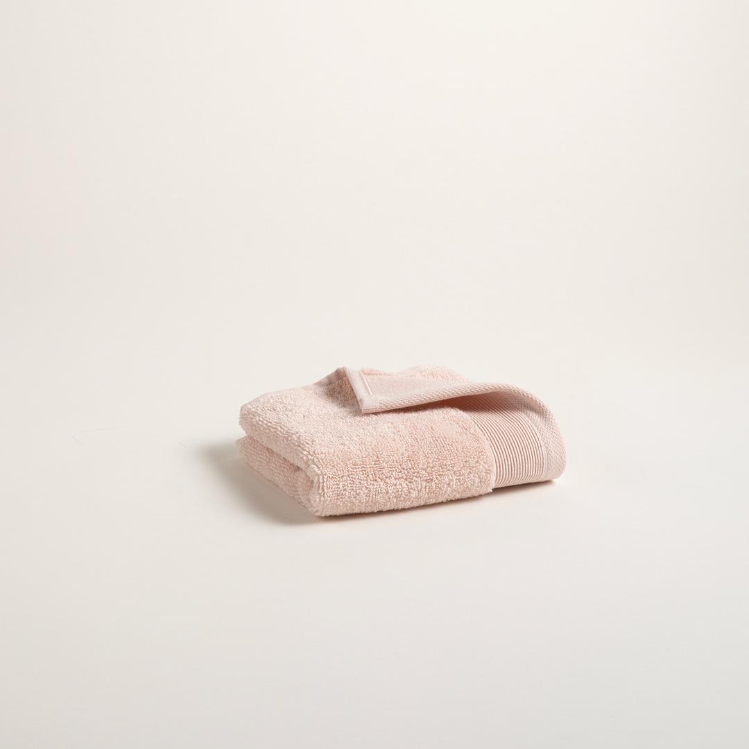 Solıd Bordürlü Pamuk %100 Pamuk El Havlusu 30x50 Cm Pembe