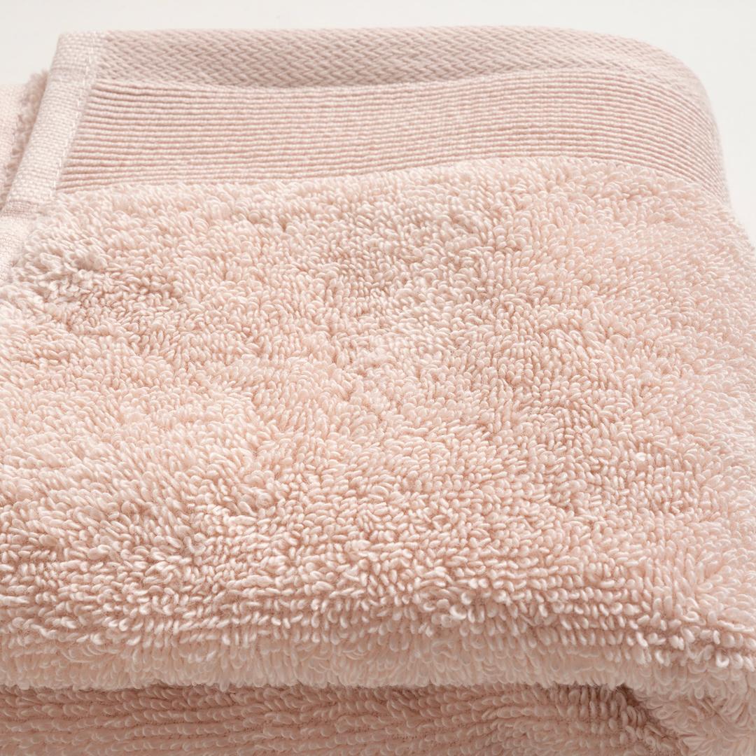 Solıd Bordürlü Pamuk %100 Pamuk El Havlusu 30x50 Cm Pembe