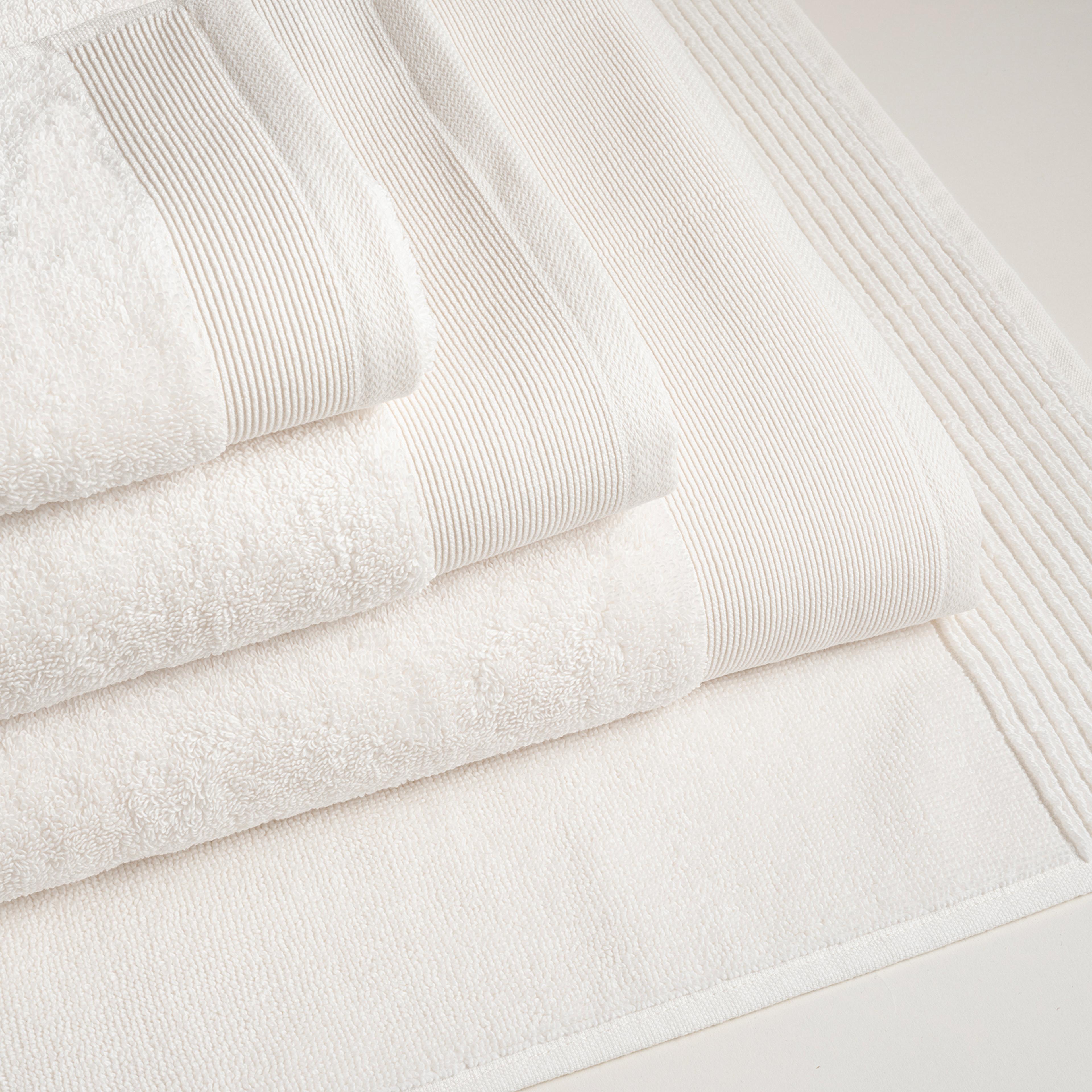 Solıd Bordürlü Pamuk %100 Pamuk El Havlusu 30x50 Cm Ekru