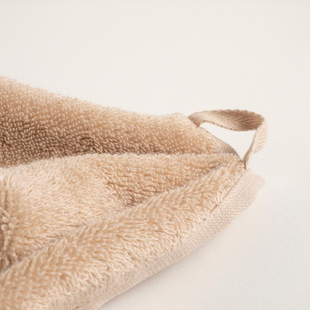 Solıd Bordürlü Pamuk %100 Pamuk El Havlusu 30x50 Cm Kum Rengı