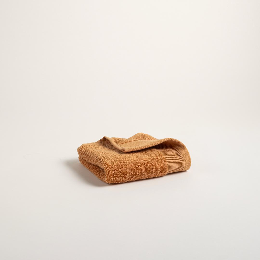 Solıd Bordürlü Pamuk %100 Pamuk El Havlusu 30x50 Cm Tarçın