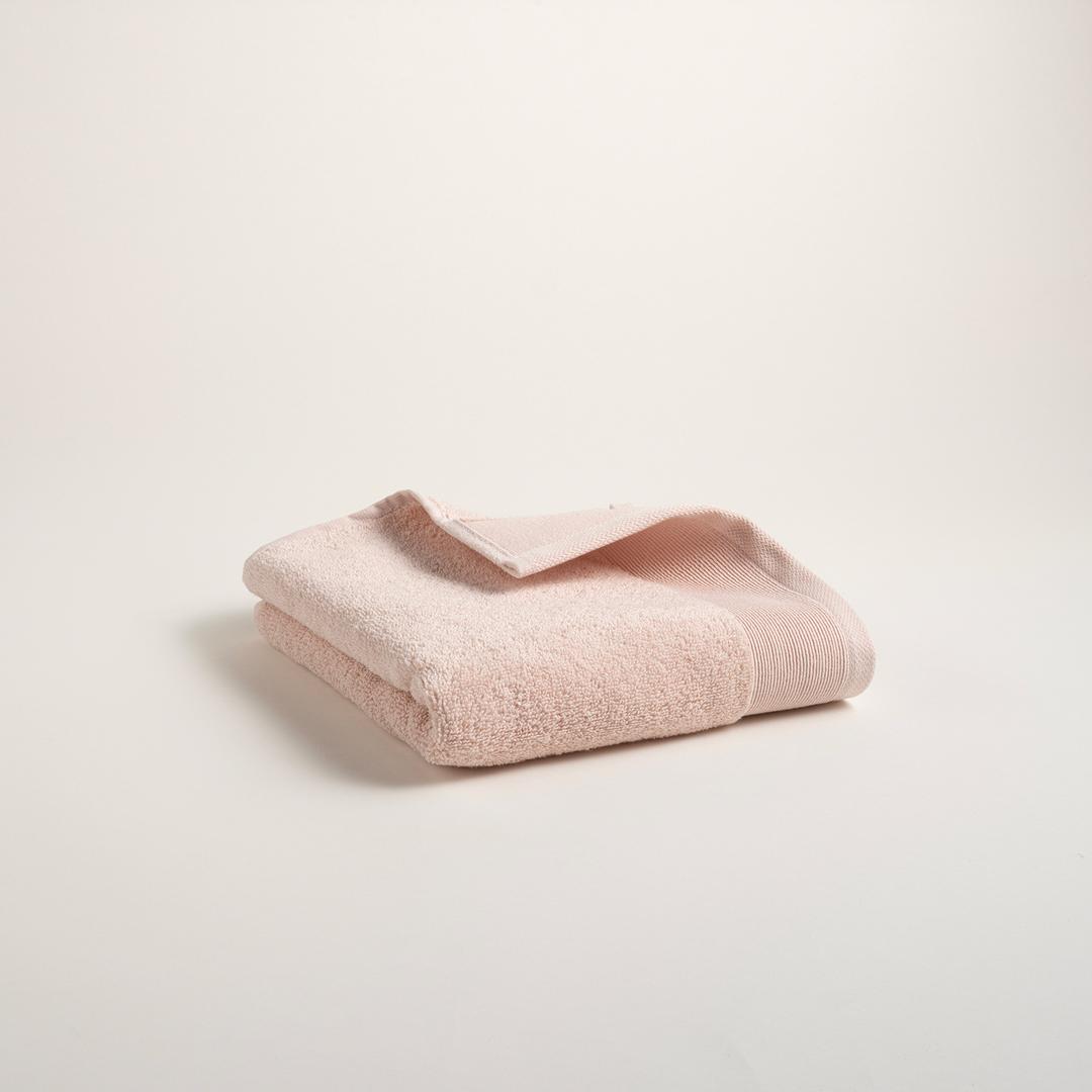 Solıd Bordürlü Pamuk %100 Pamuk Yüz Havlusu 50x90 Cm Pembe