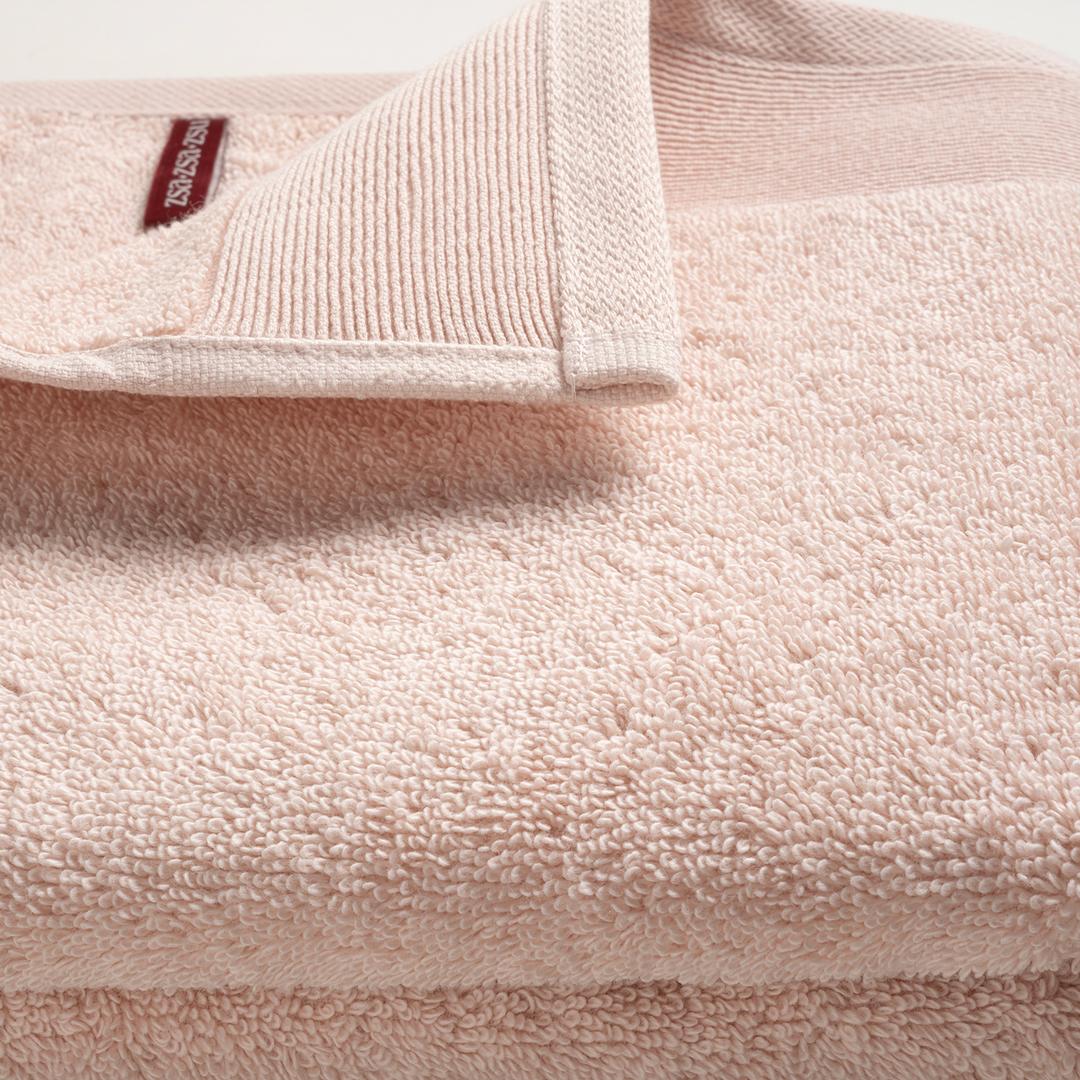 Solıd Bordürlü Pamuk %100 Pamuk Yüz Havlusu 50x90 Cm Pembe