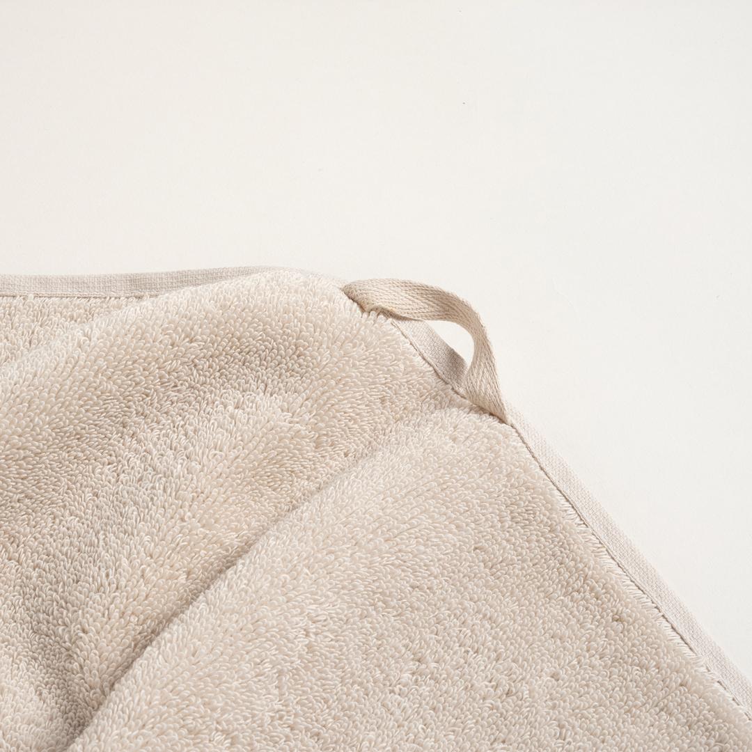 Solıd Bordürlü Pamuk %100 Pamuk Yüz Havlusu 50x90 Cm Krem