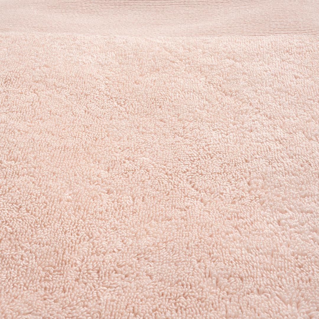 Solıd Bordürlü Pamuk %100 Pamuk Banyo Havlusu 90x150 Cm Pembe