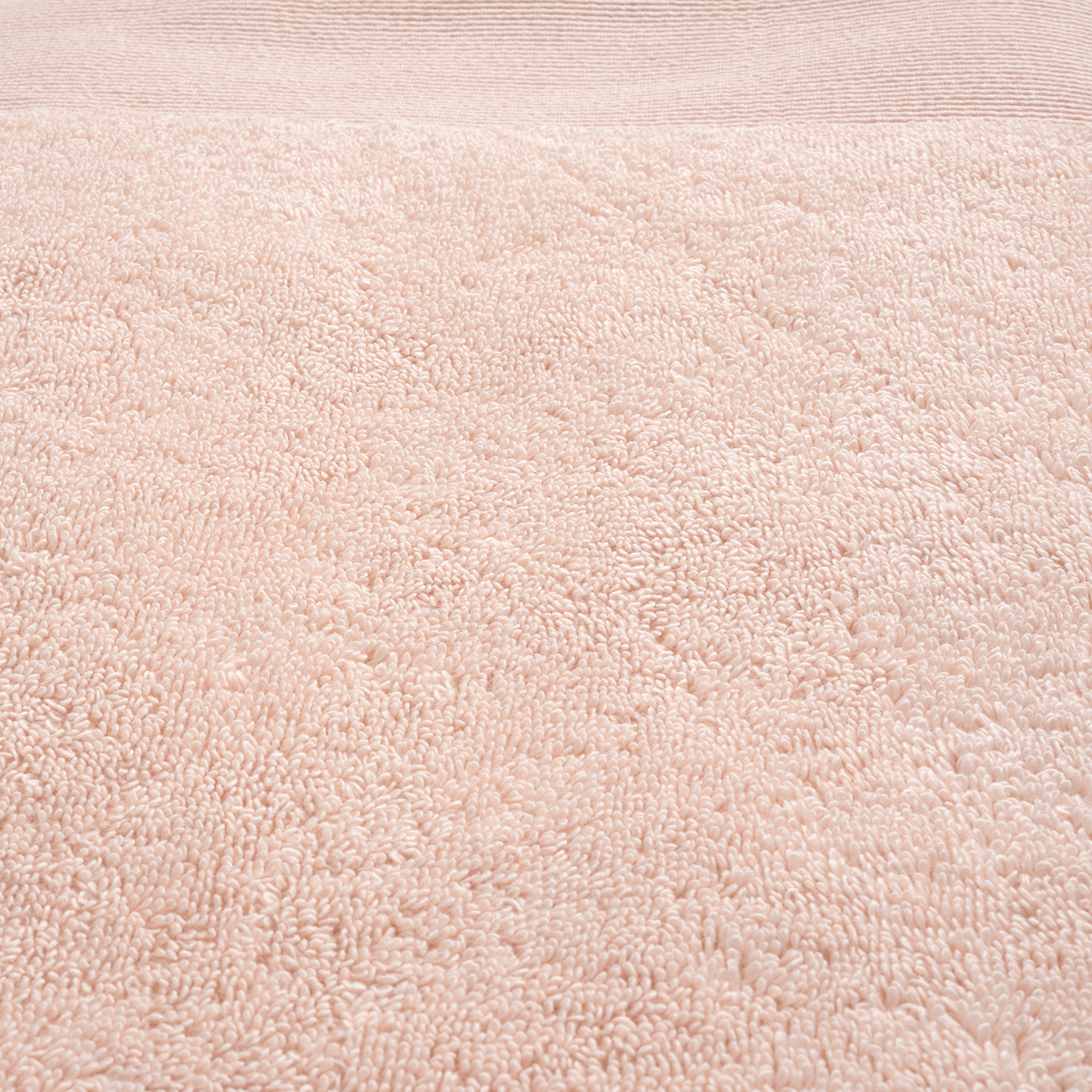 Solıd Bordürlü Pamuk %100 Pamuk Banyo Havlusu 90x150 Cm Pembe