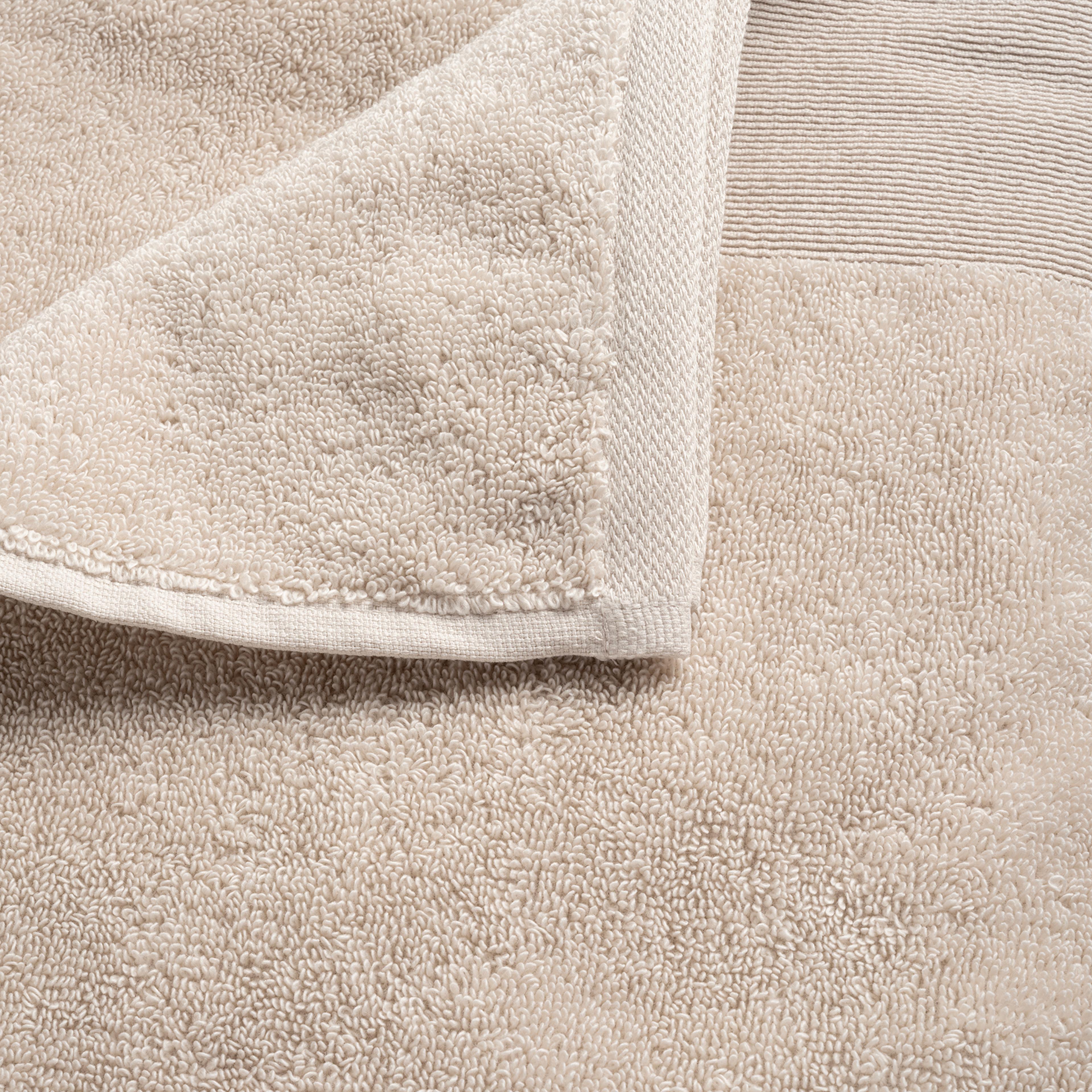 Solıd Bordürlü Pamuk %100 Pamuk Banyo Havlusu 90x150 Cm Krem