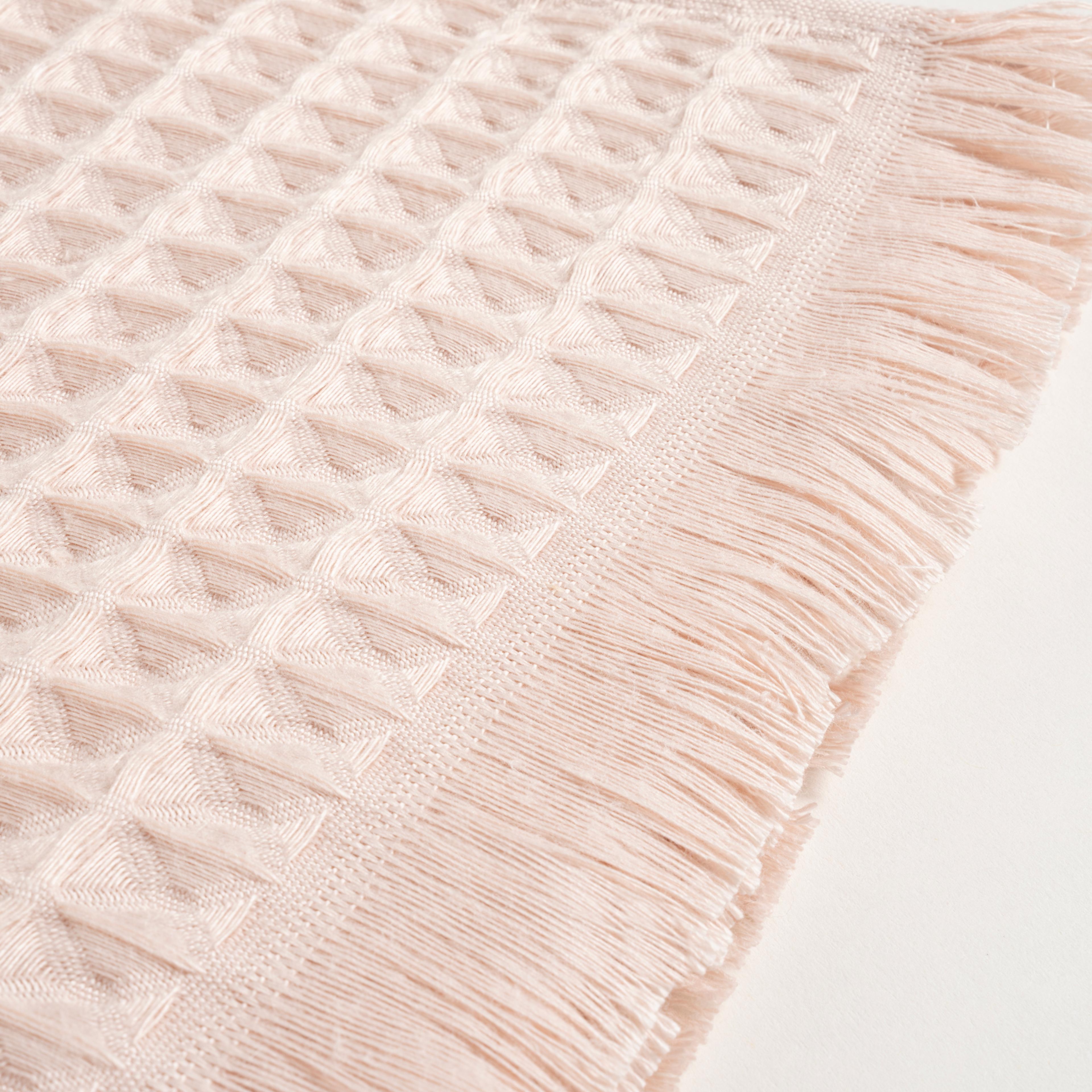 Solıd Waffle Pamuk Modal Pamuklu El Havlusu 30x50 Cm Pembe