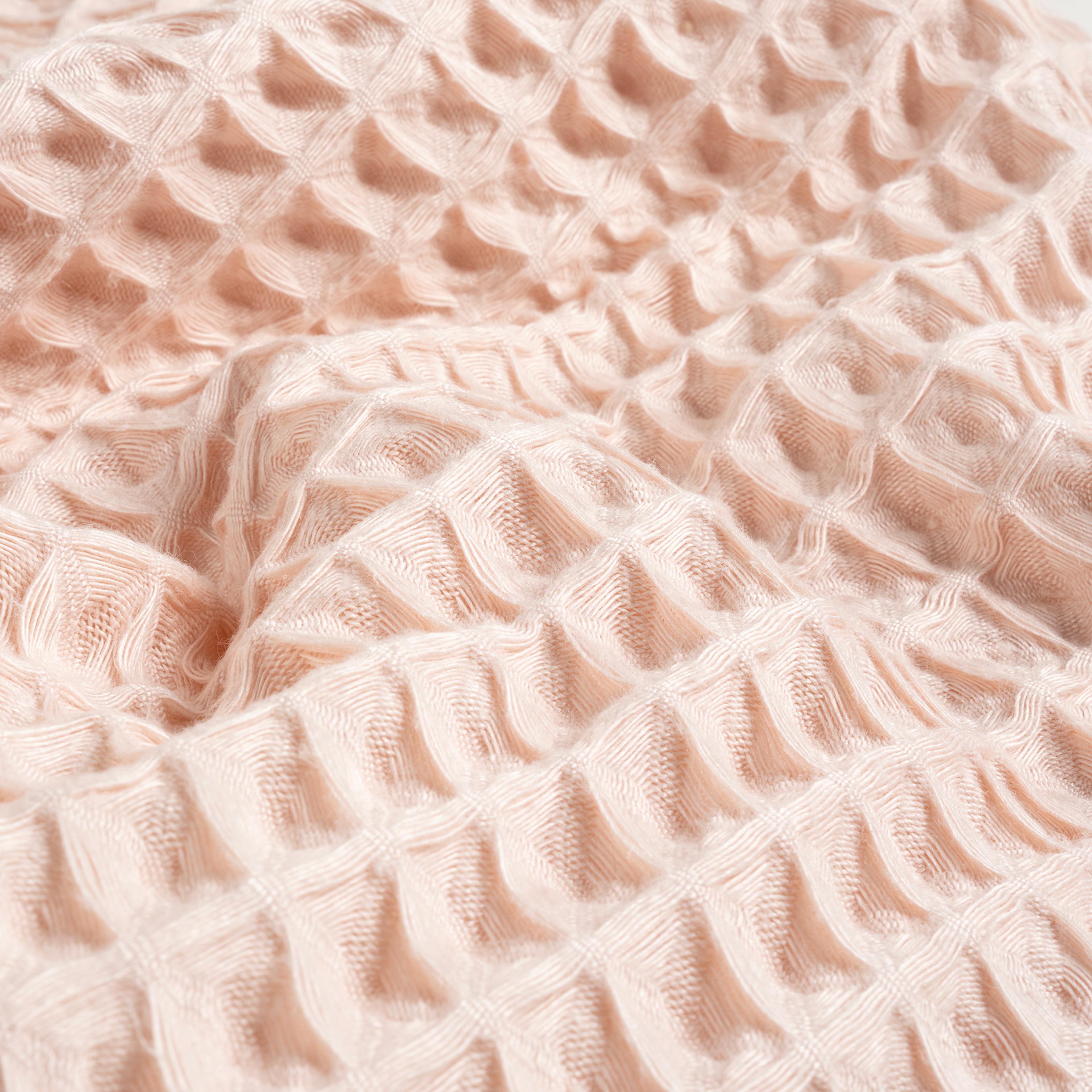 Solıd Waffle Pamuk Modal Pamuklu El Havlusu 30x50 Cm Pembe
