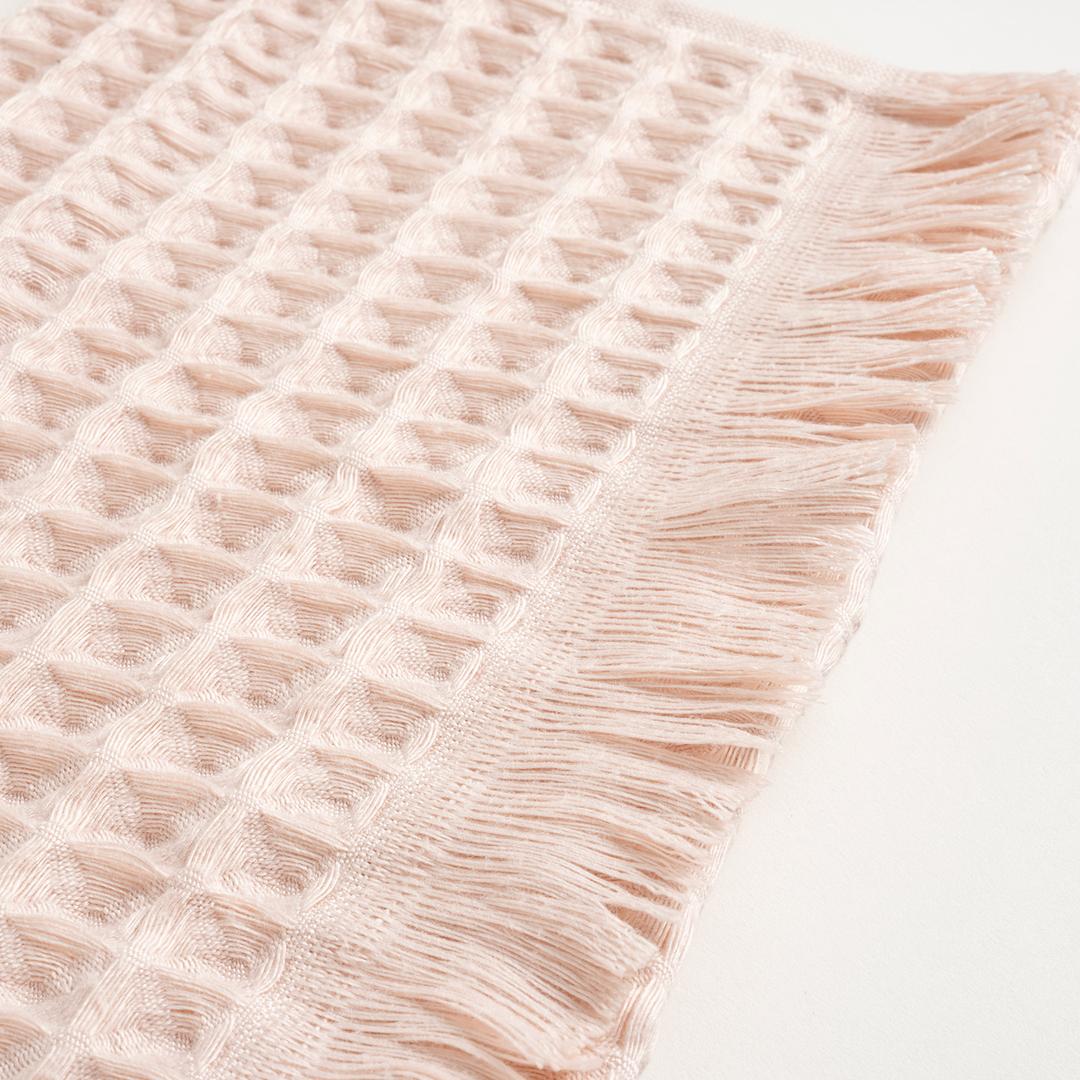 Solıd Waffle Pamuk Modal Pamuklu Yüz Havlusu 50x90 Cm Pembe
