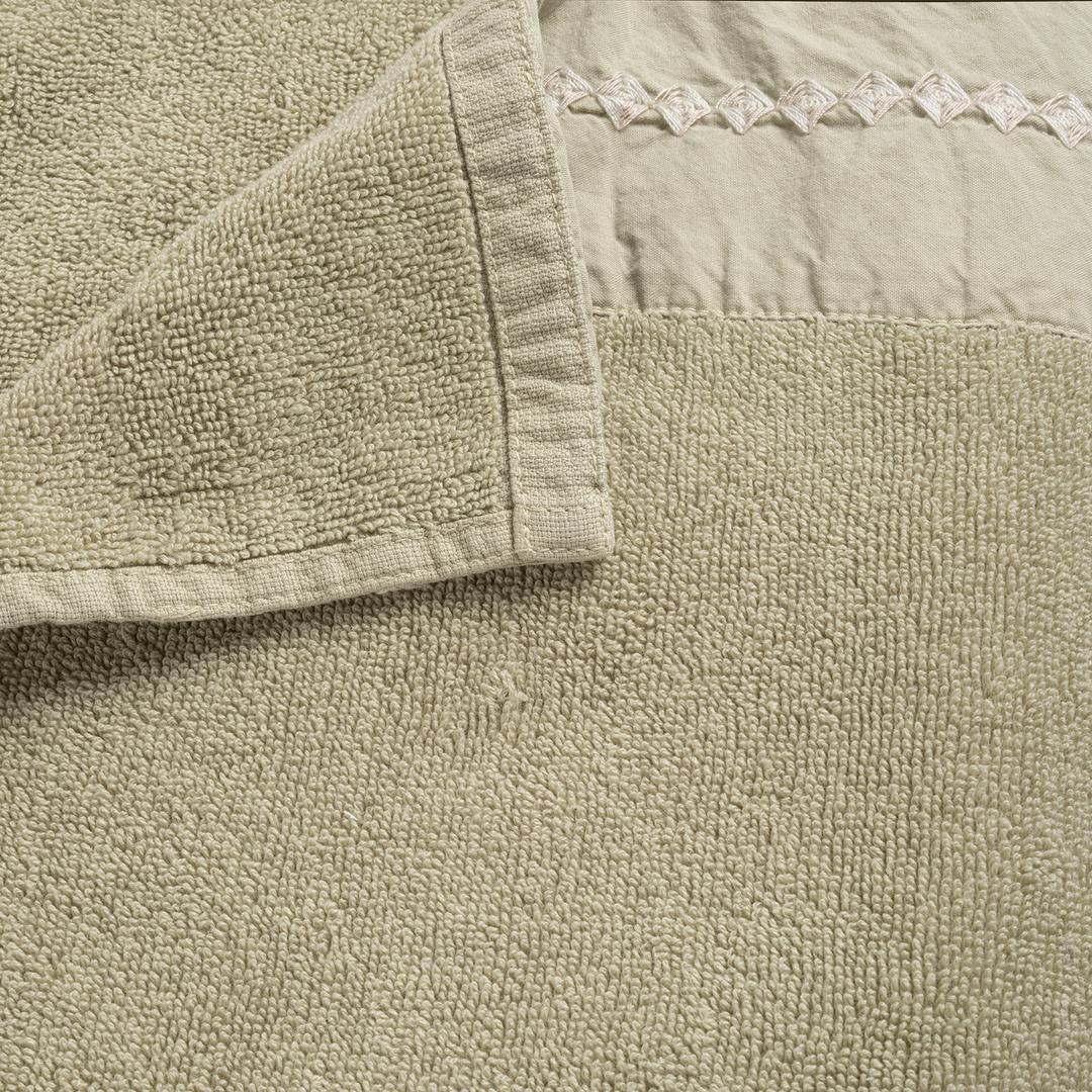 Faro Nakışlı Pamuk %100 Pamuk El Havlusu 30x50 Cm Yeşil