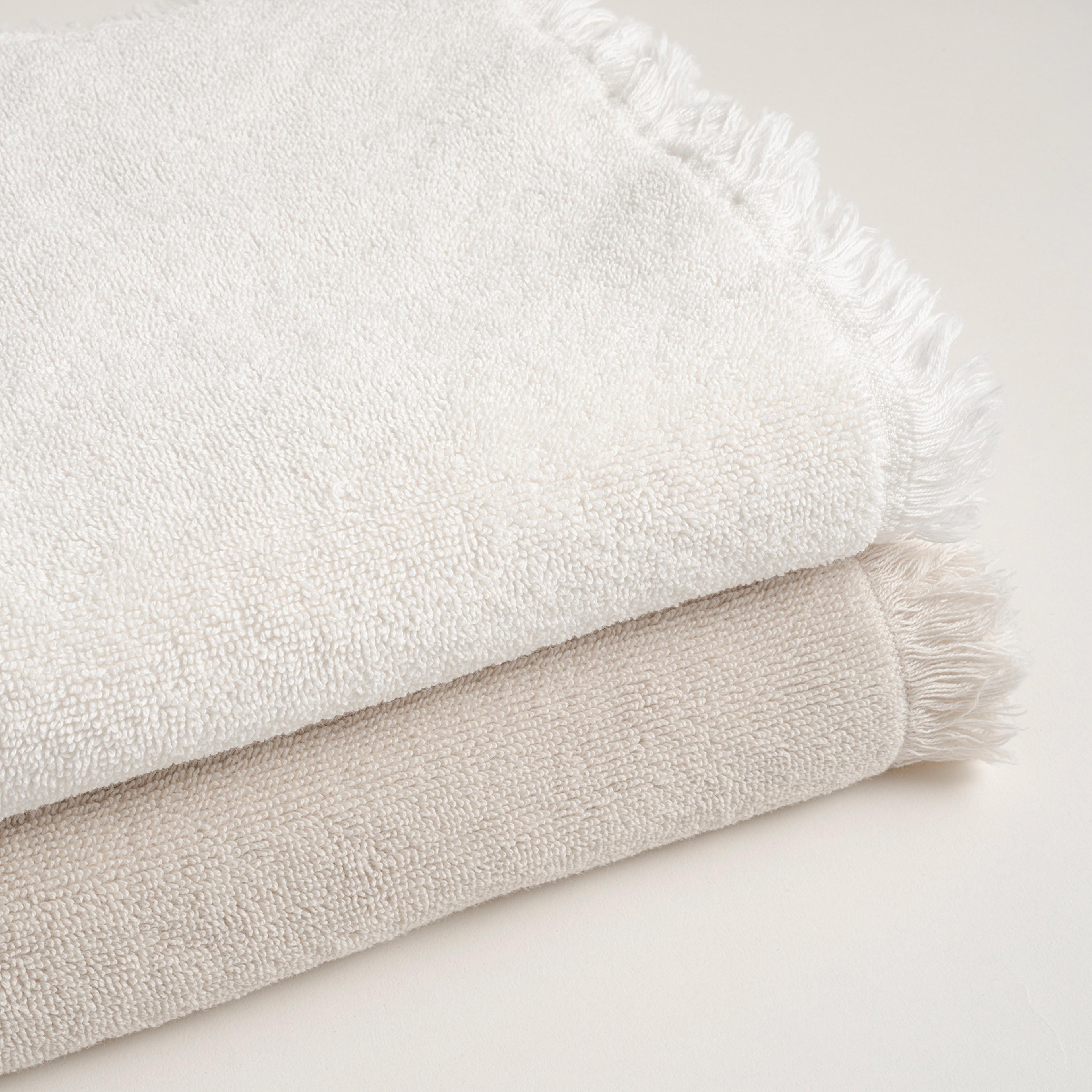 Faro Saçaklı Pamuk %100 Pamuk El Havlusu 30x50 Cm Bej