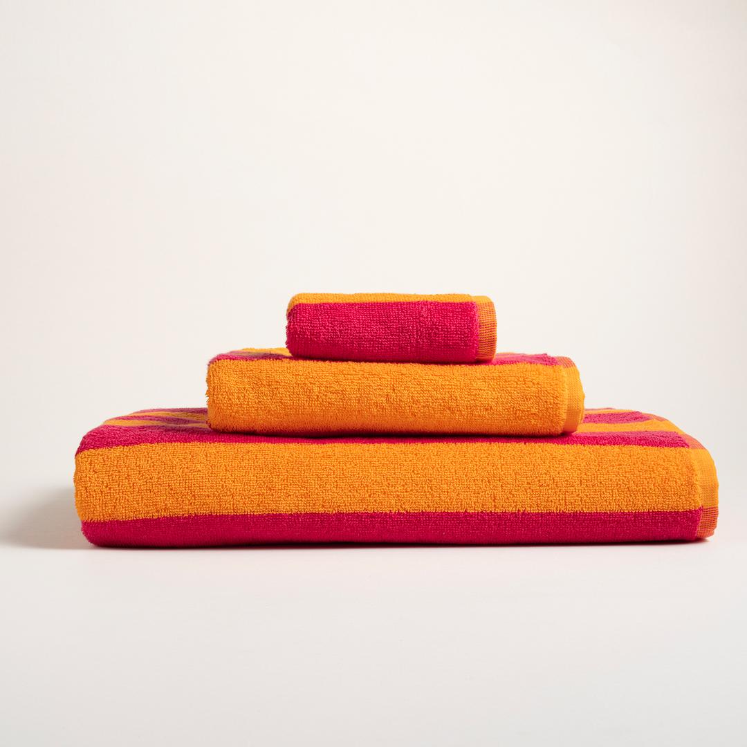 Tabea Pamuk Pamuk %100 Pamuk El Havlusu 30x50 Cm Turuncu - Fuşya