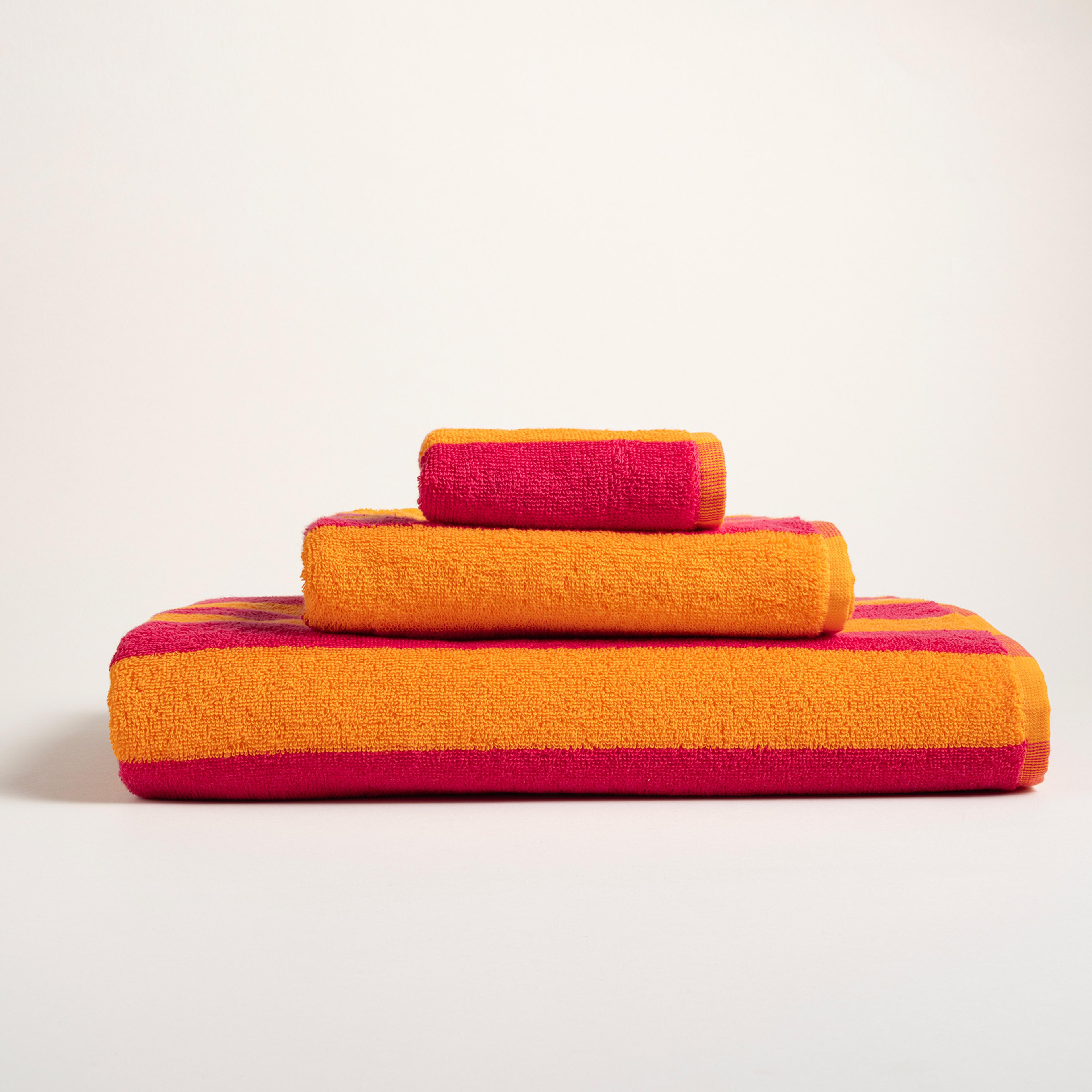 Tabea Pamuk Pamuk %100 Pamuk El Havlusu 30x50 Cm Turuncu - Fuşya
