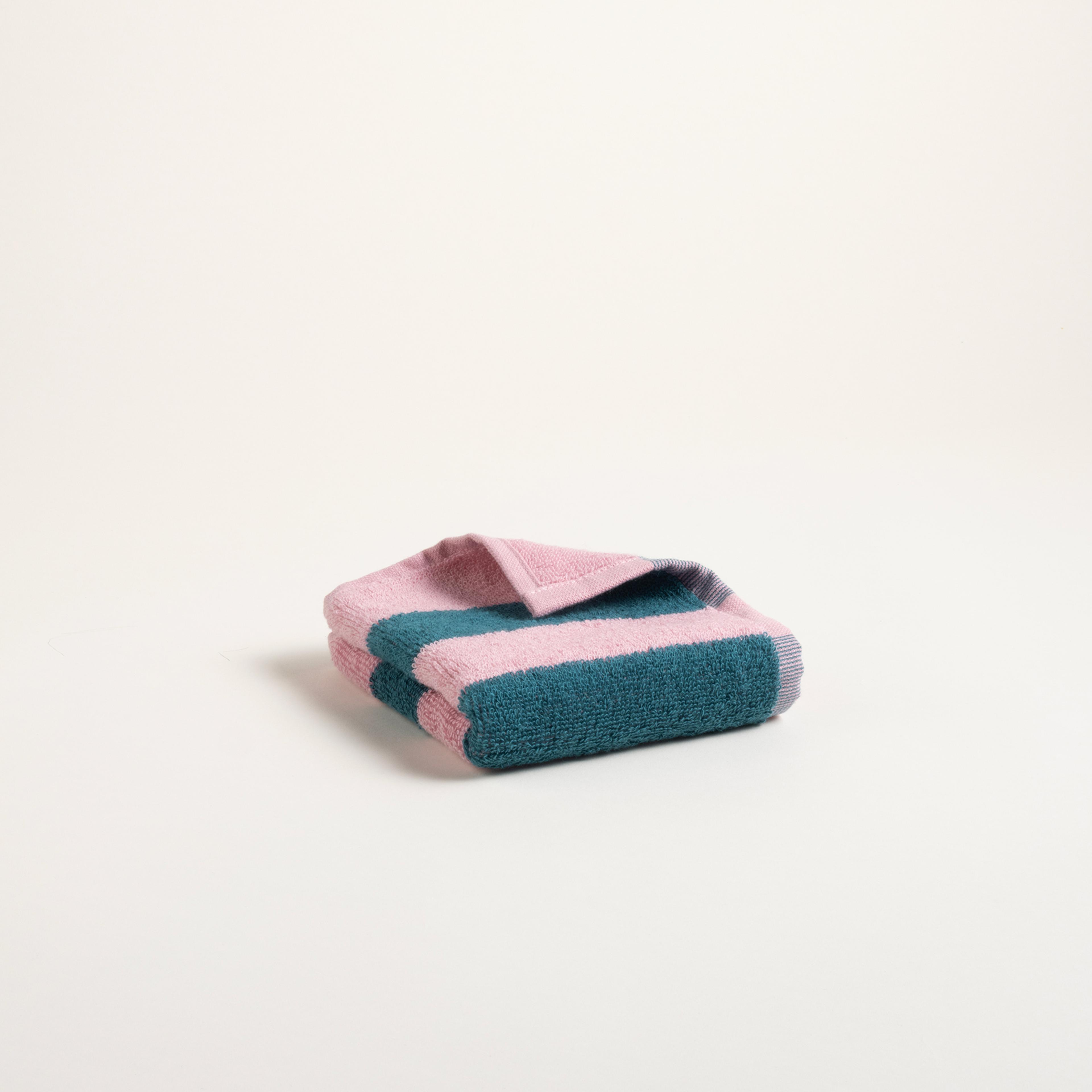 Tabea Pamuk Pamuk %100 Pamuk El Havlusu 30x50 Cm Pembe - Yeşil