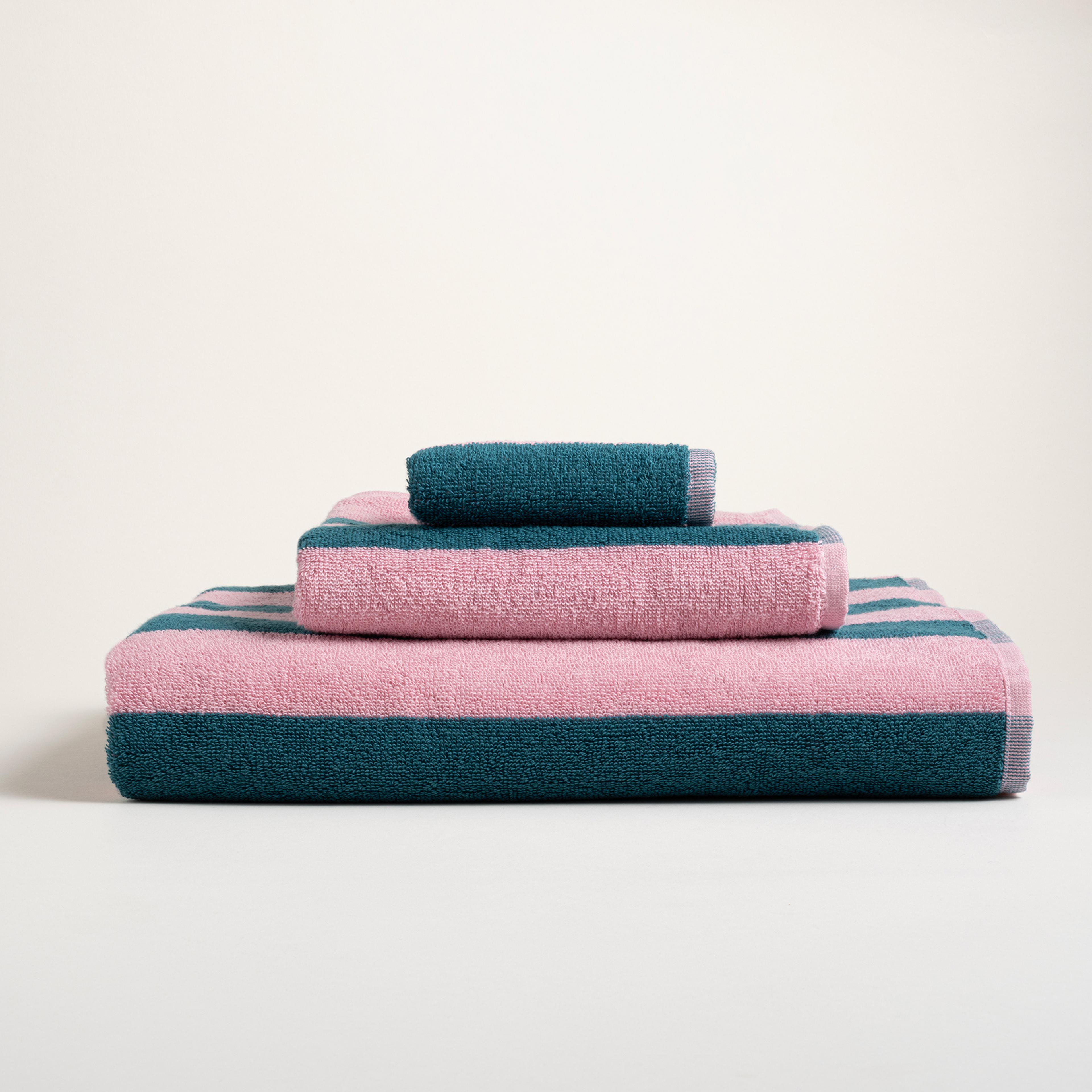 Tabea Pamuk Pamuk %100 Pamuk El Havlusu 30x50 Cm Pembe - Yeşil