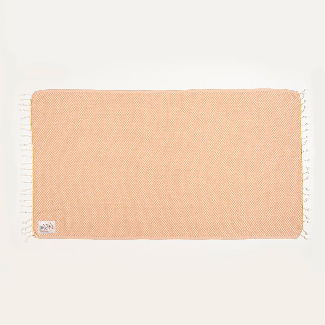 Baklan Saçaklı İplik Boyalı Pamuk %100 Pamuk Peştamal 90x170 Cm Sarı