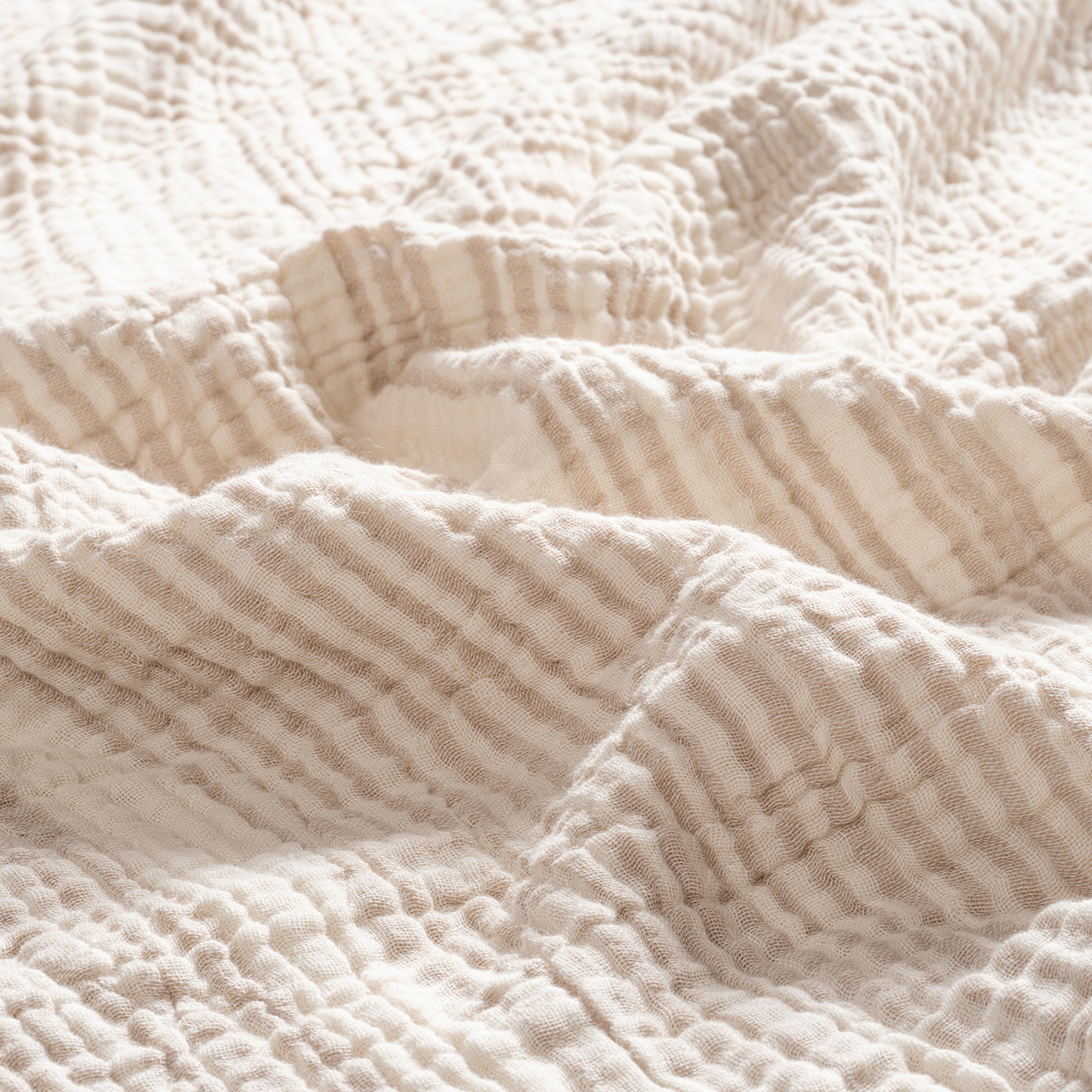 Baklan Saçaklı İplik Boyalı Pamuk %100 Pamuk Peştamal 90x170 Cm Natural