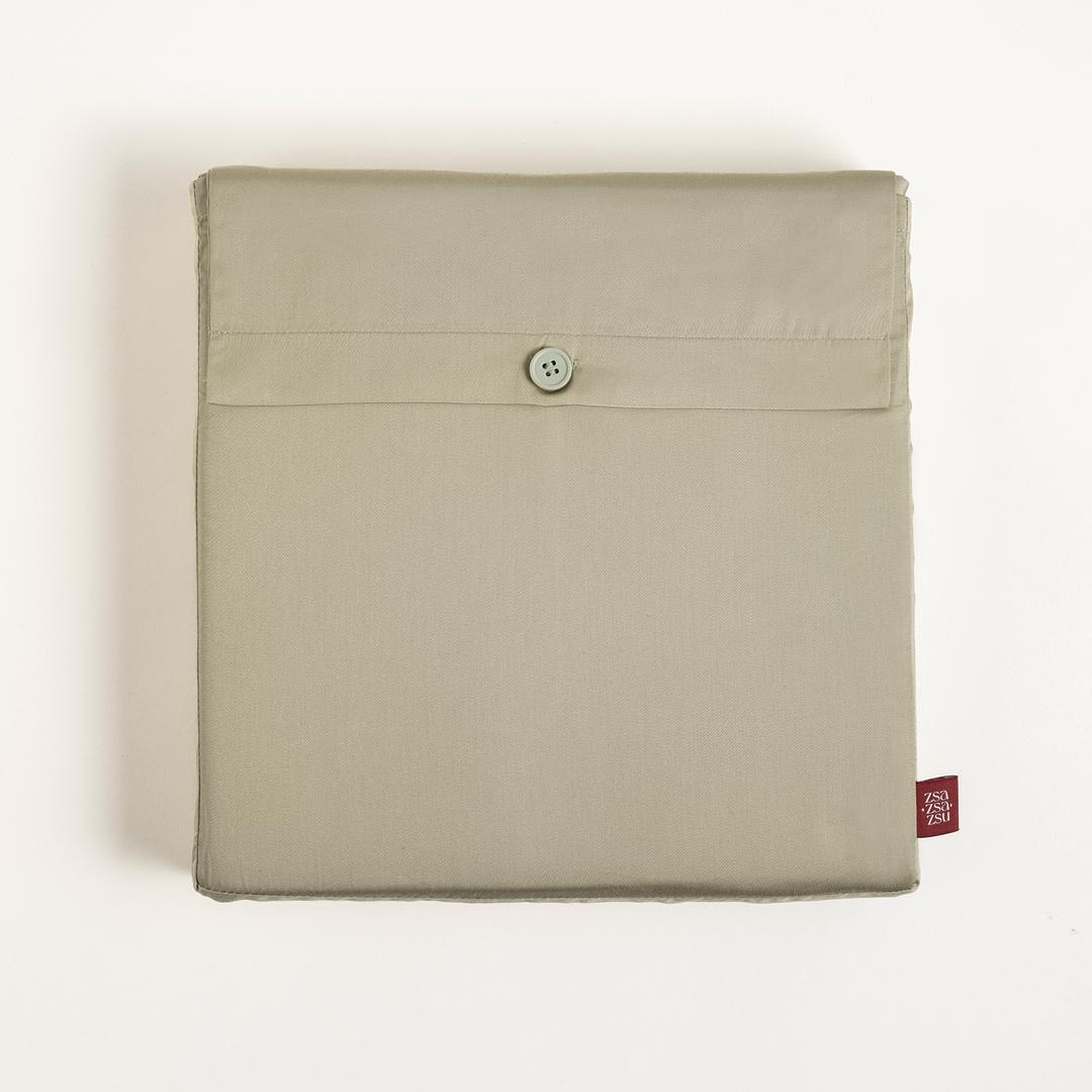 Solıd 300 Tc Çift Kişilik Pamuk Saten %100 Pamuk Saten Nevresim Seti 200x220 Cm Yeşil