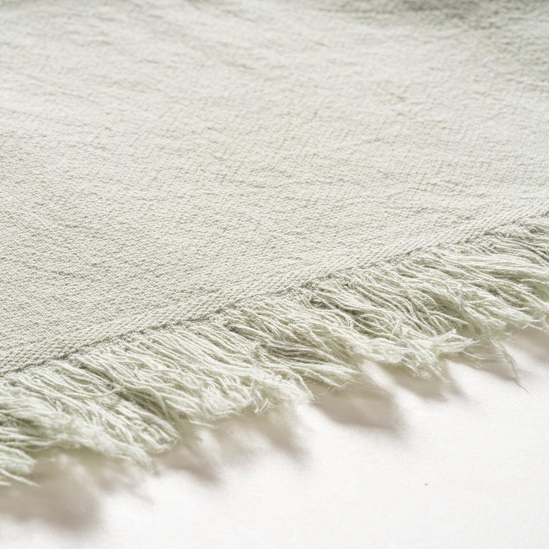 Vıseu Saçaklı Pamuk %100 Pamuk Plaj Havlusu 90x150 Cm Yeşil