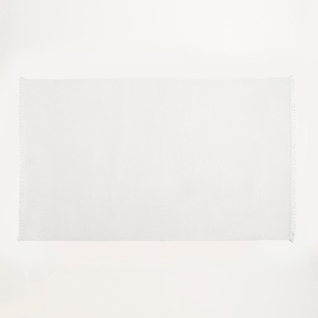 Vıseu Saçaklı Pamuk %100 Pamuk Plaj Havlusu 90x150 Cm Krem