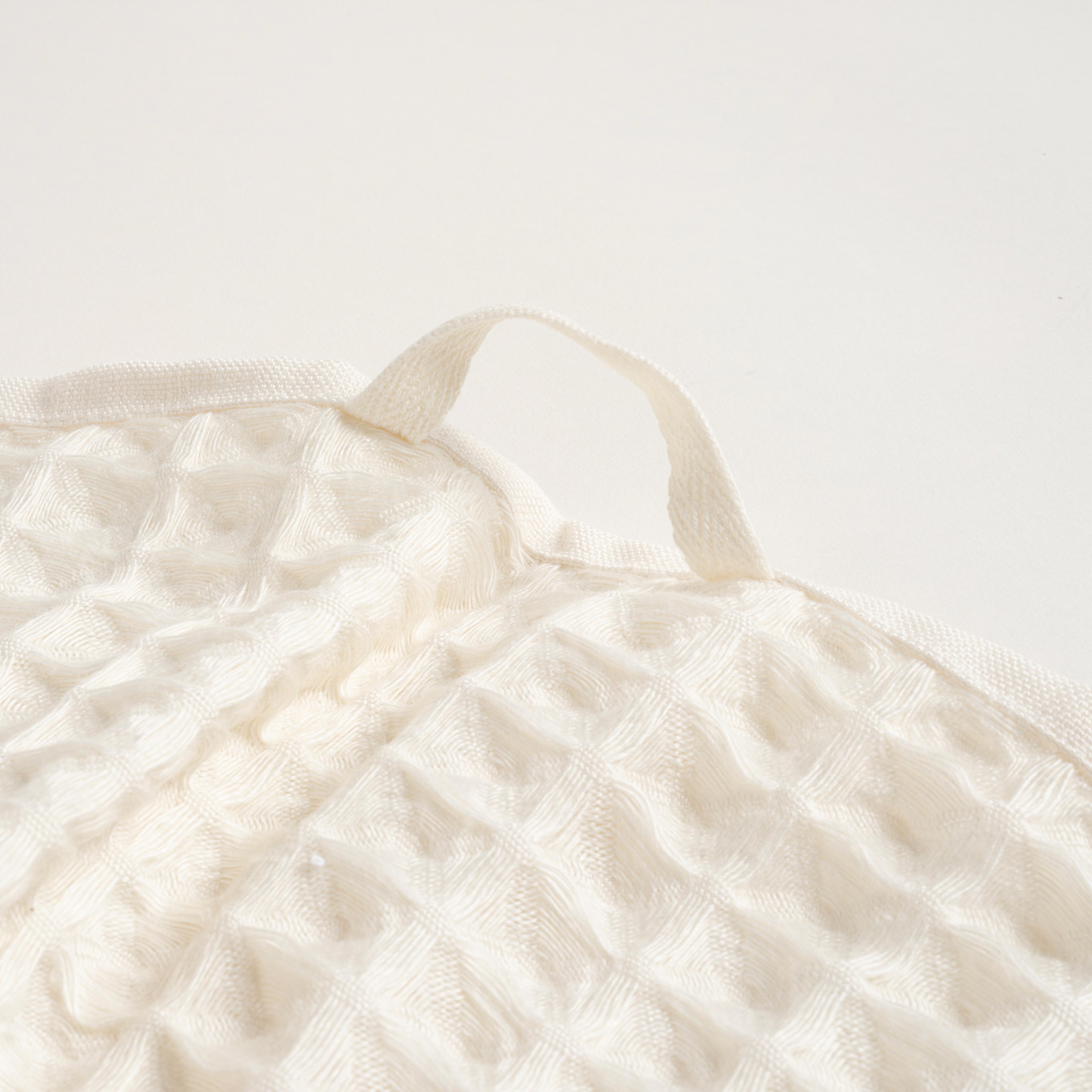 Solıd Waffle Pamuk Pamuklu Banyo Havlusu 90x150 Cm Ekru