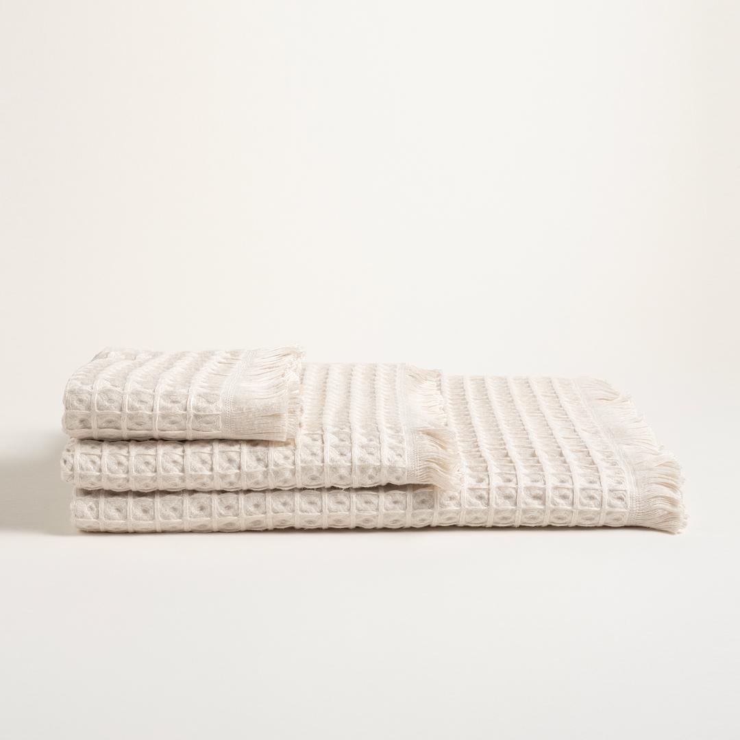 Solıd Krem Banyo Havlusu 90x150 Cm