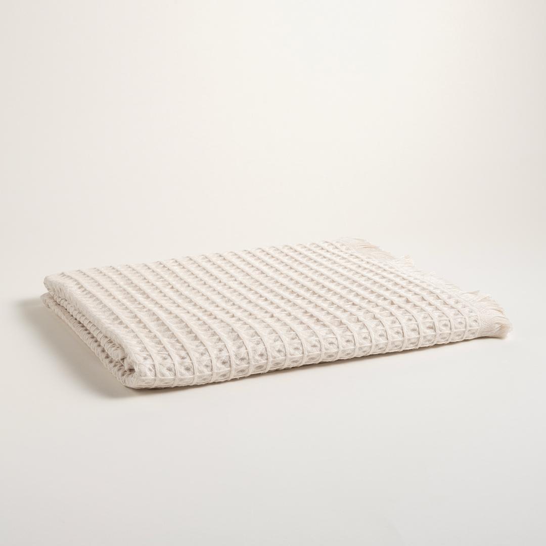 Solıd Krem Banyo Havlusu 90x150 Cm